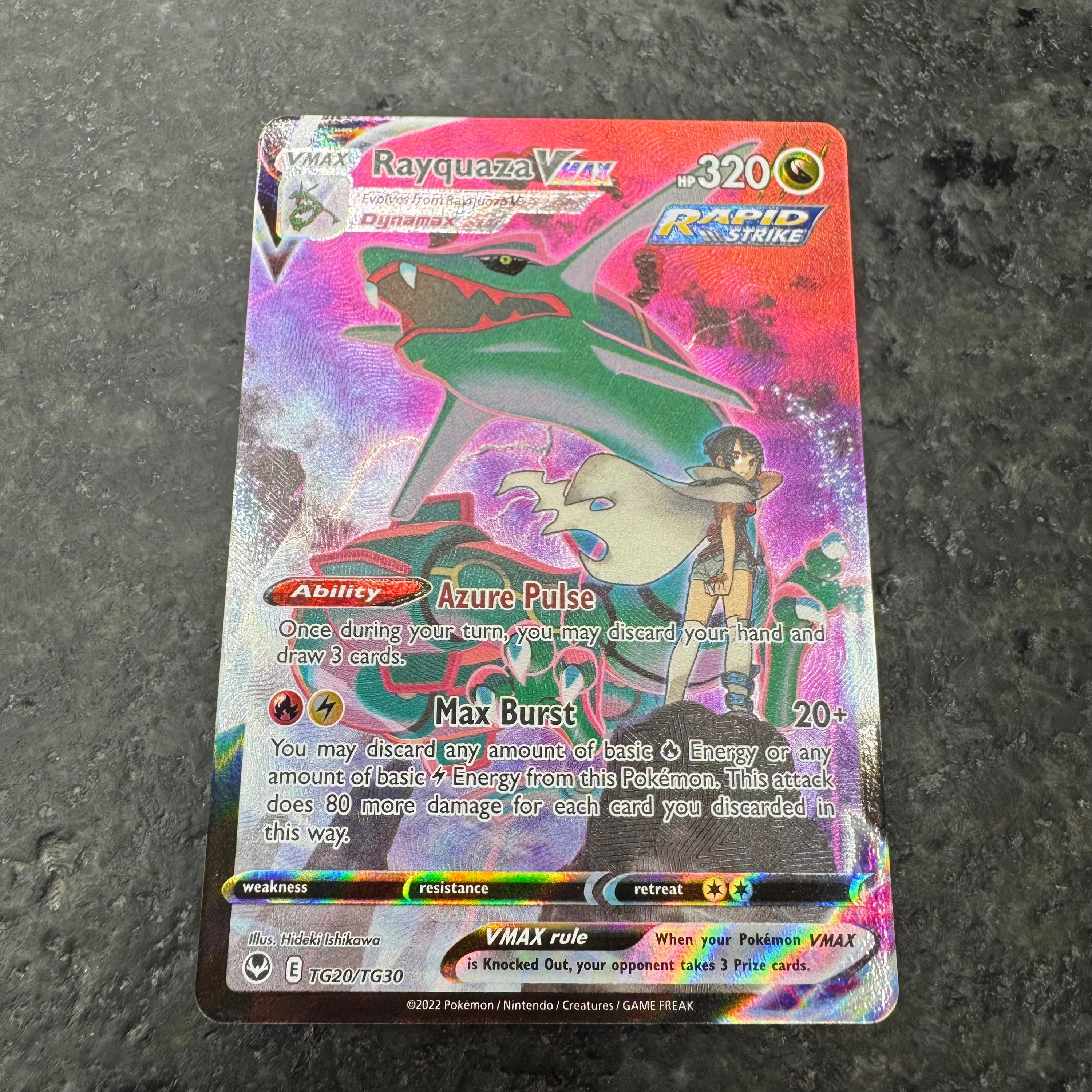 RAYQUAZA VMAX FULL ART TG20/TG30 (NM)
