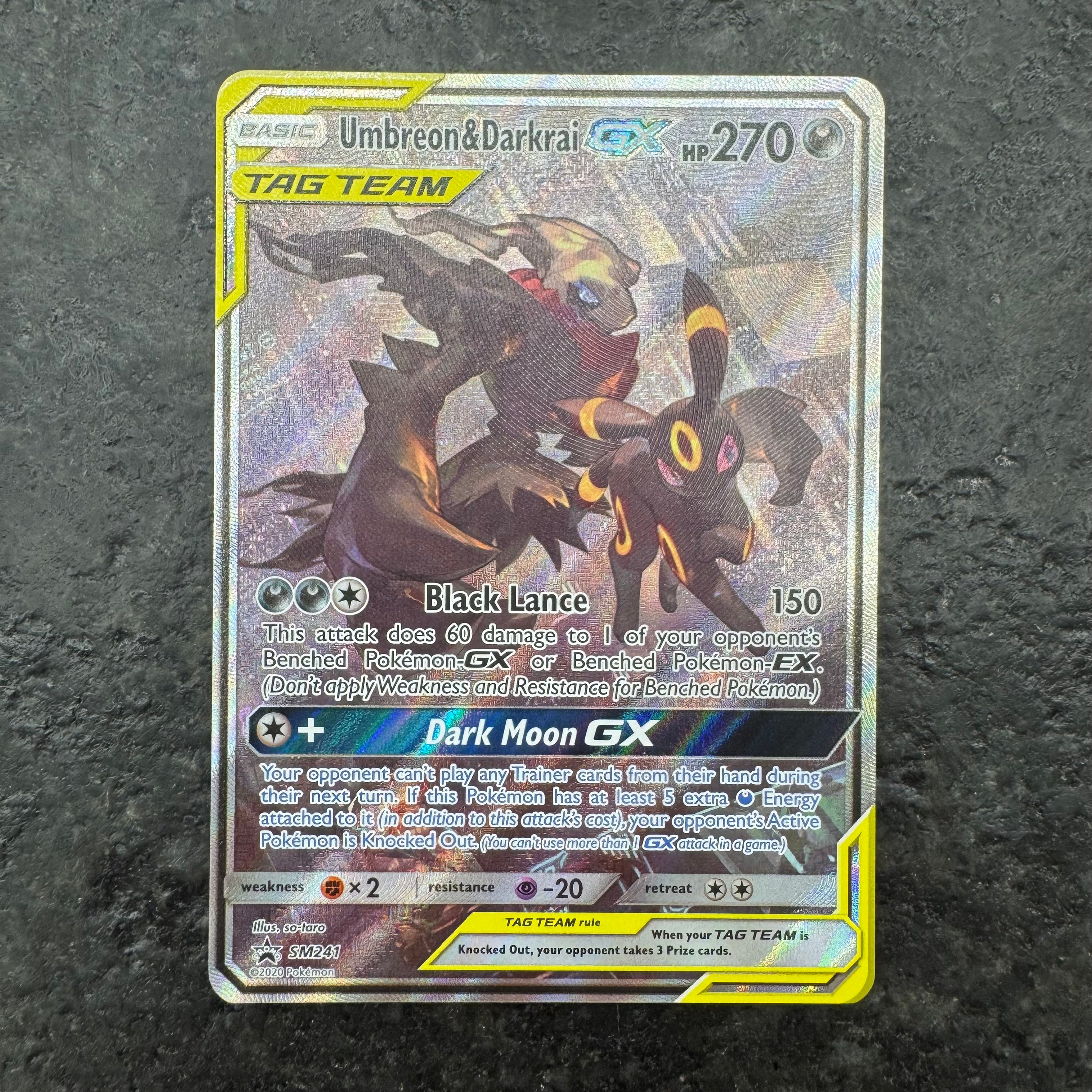 UMBREON & DARKRAI GX SM241 TAG TEAM PROMO (NM)