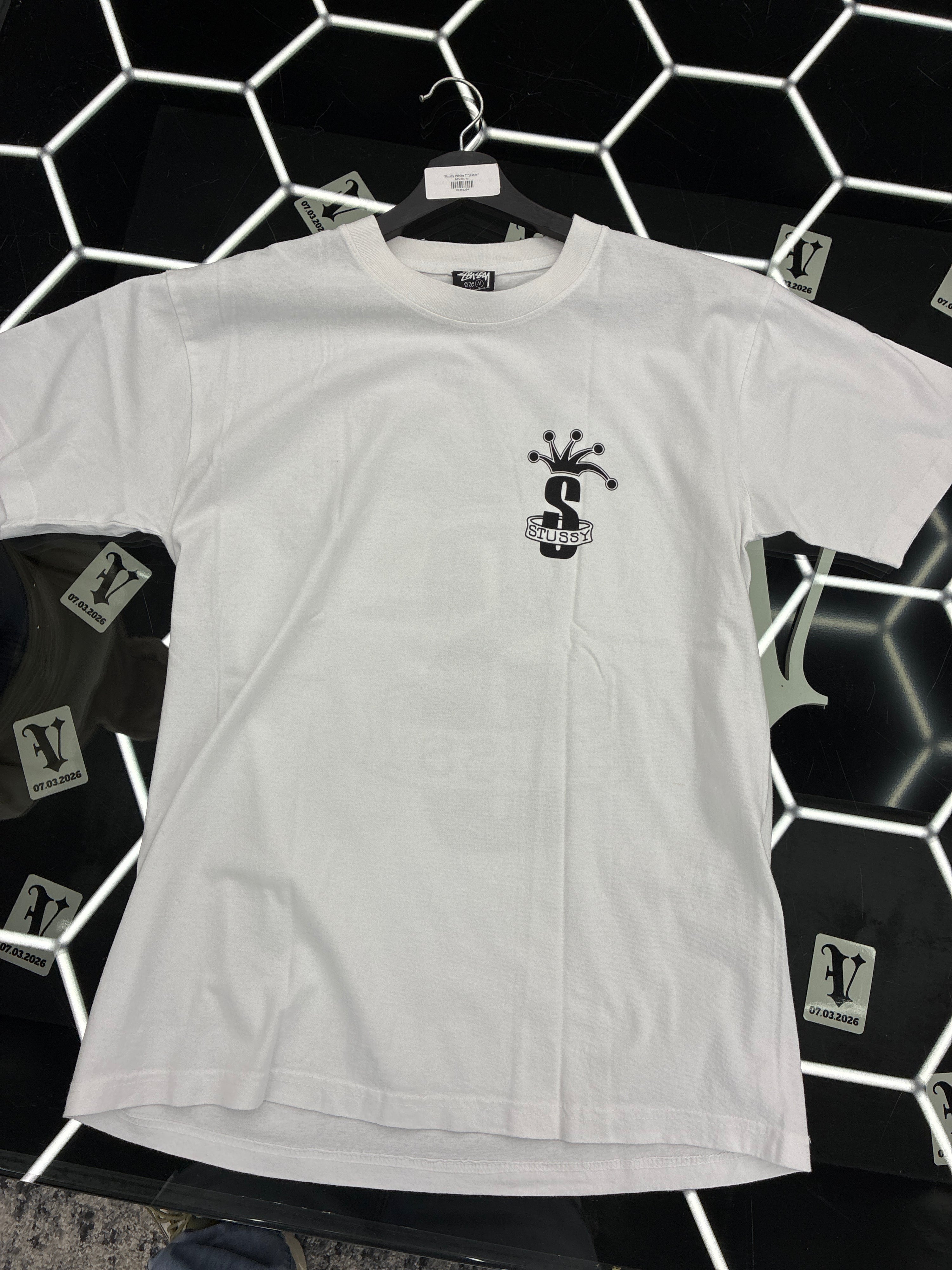 Stussy White T “Jester”