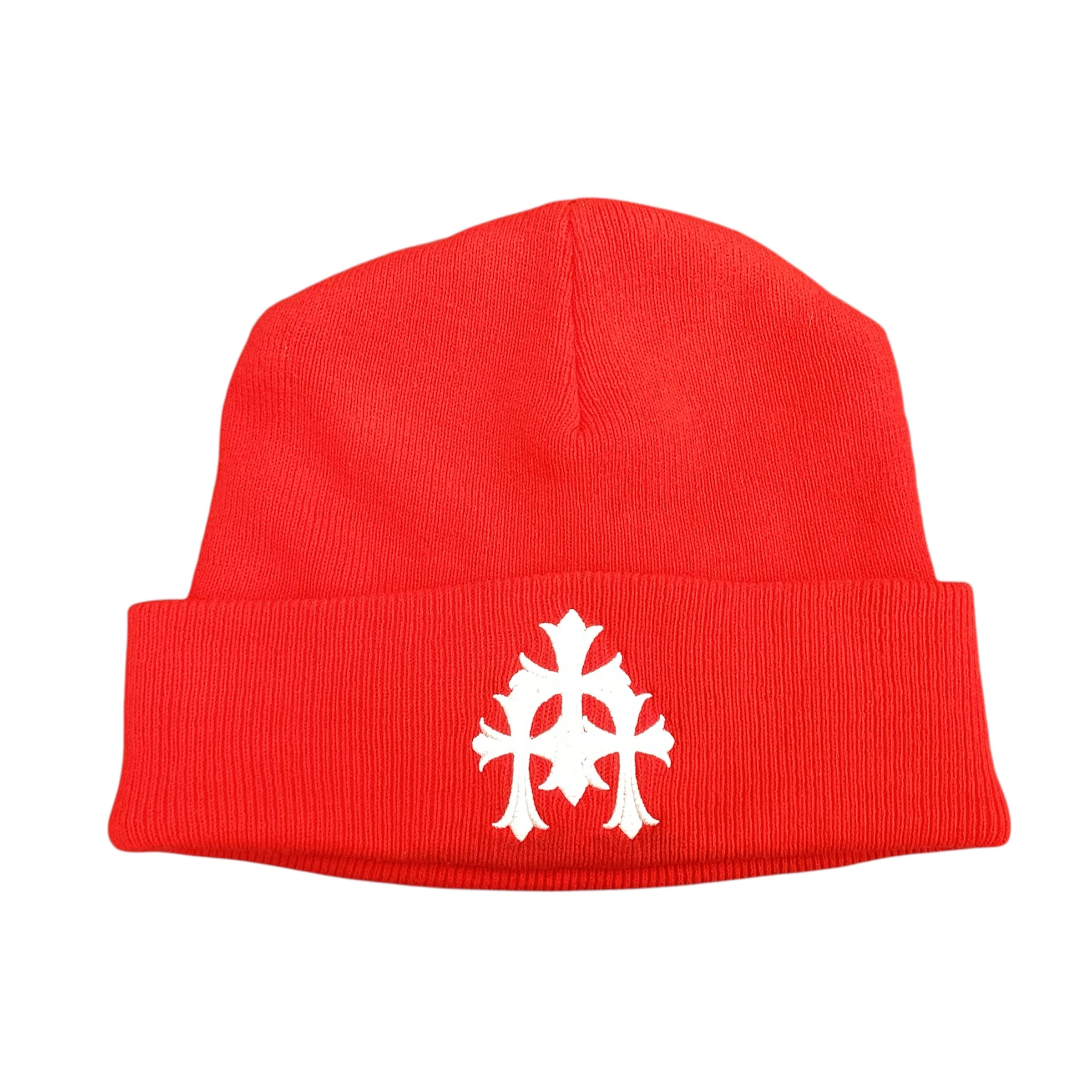 CHROME HEARTS TRIPLE CROSS PATCH BEANIE