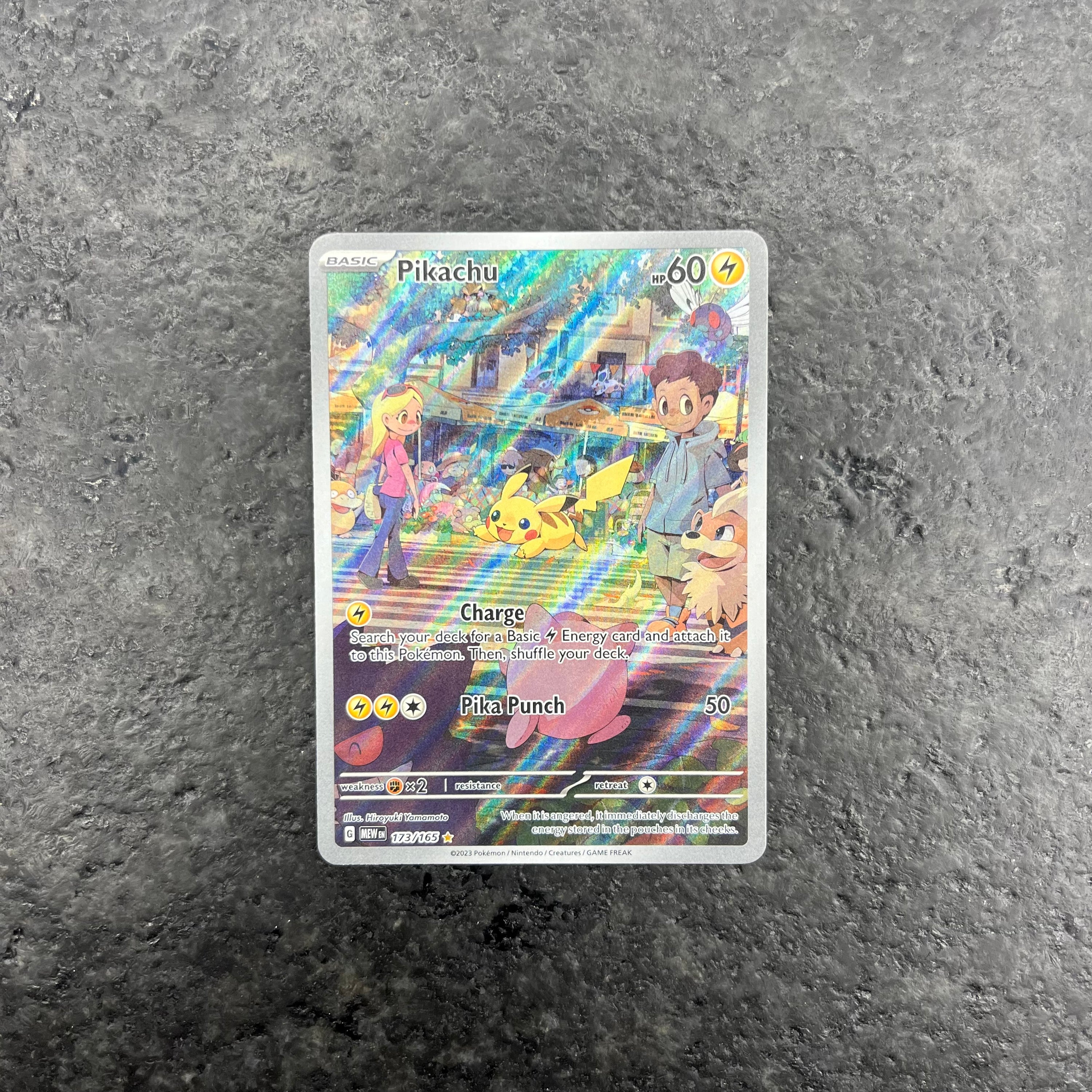 PIKACHU 151 ALT ART 173/165 (NM)
