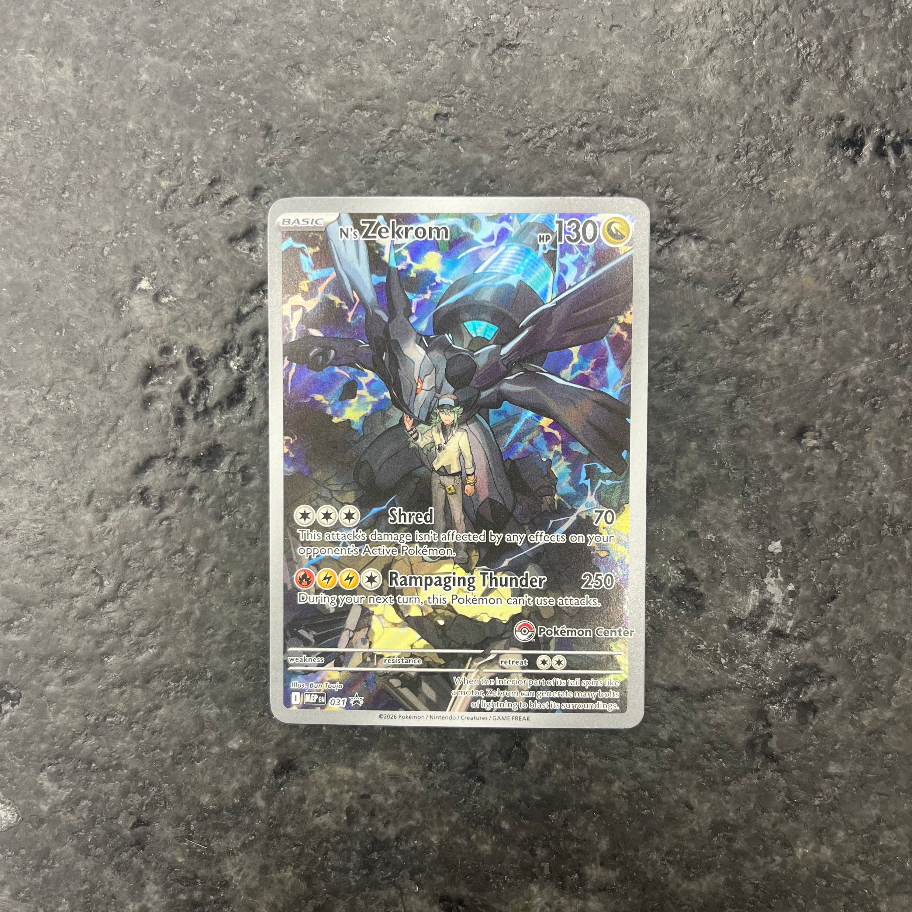 NS ZEKROM POKEMON CENTER 031 ETB PROMO