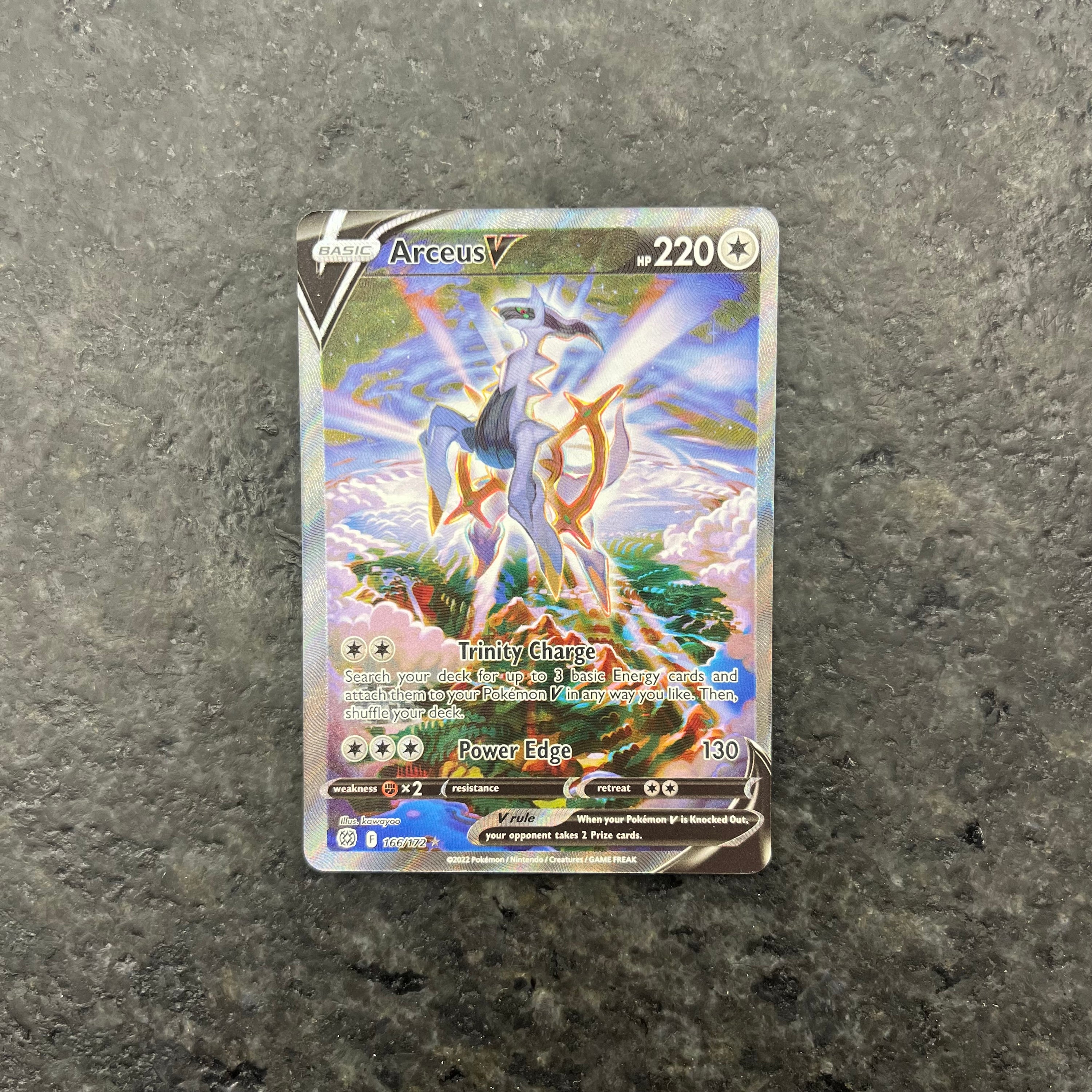 ARCEUS V ALT ART 166/172 (NM)