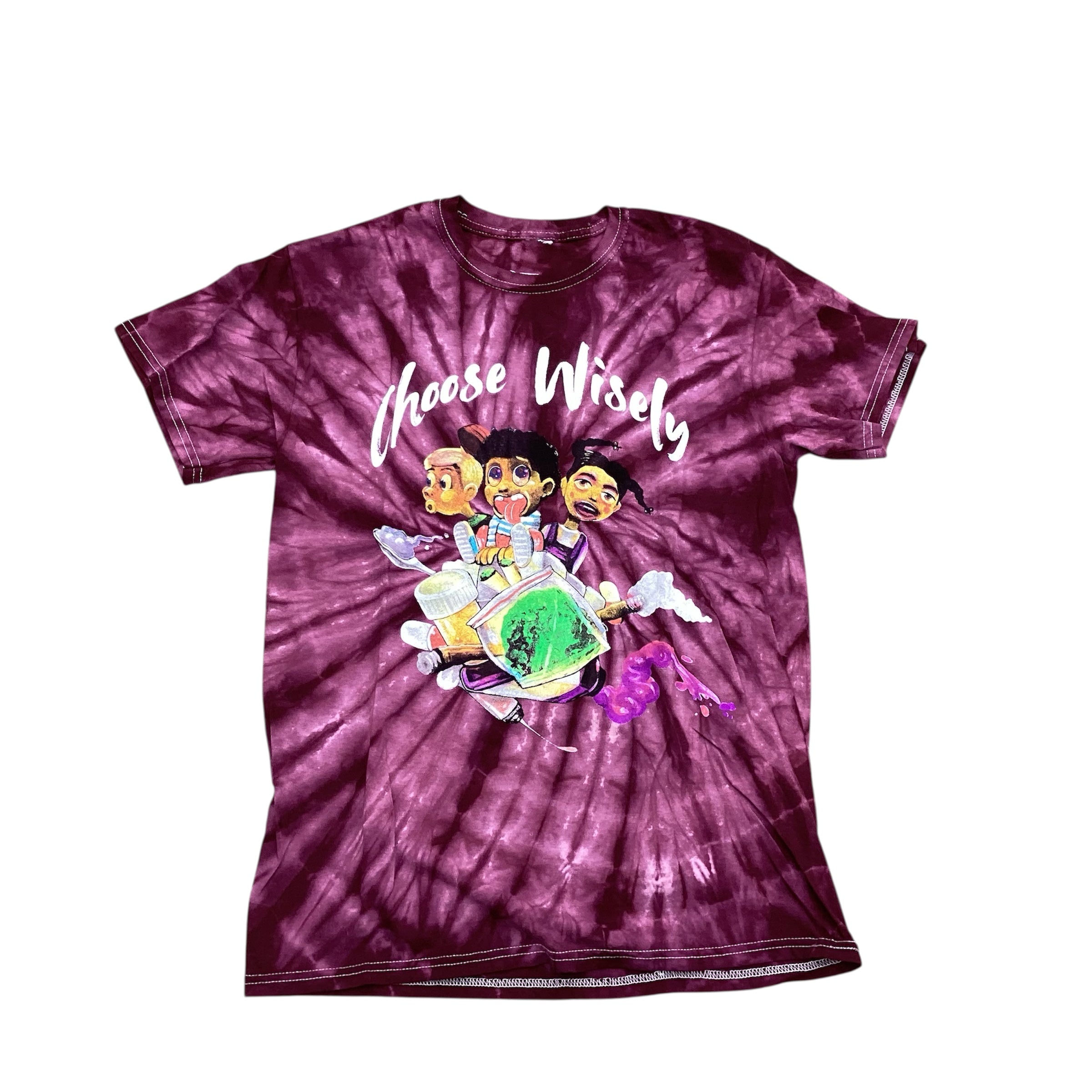 DREAMVILLE CHOOSE WISELY TIE DYE TEE