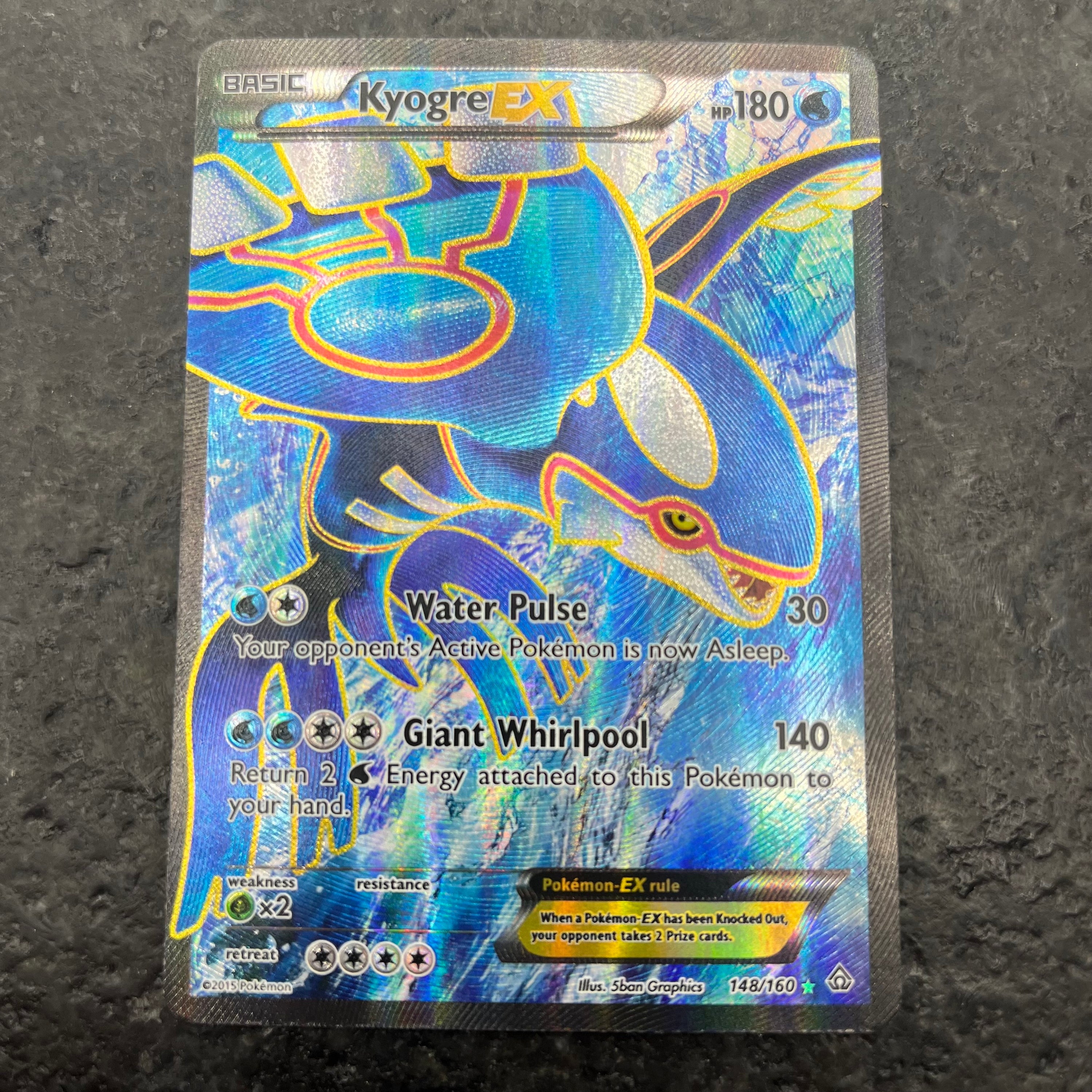 KYOGRE EX FULL ART 148/160 (LP)