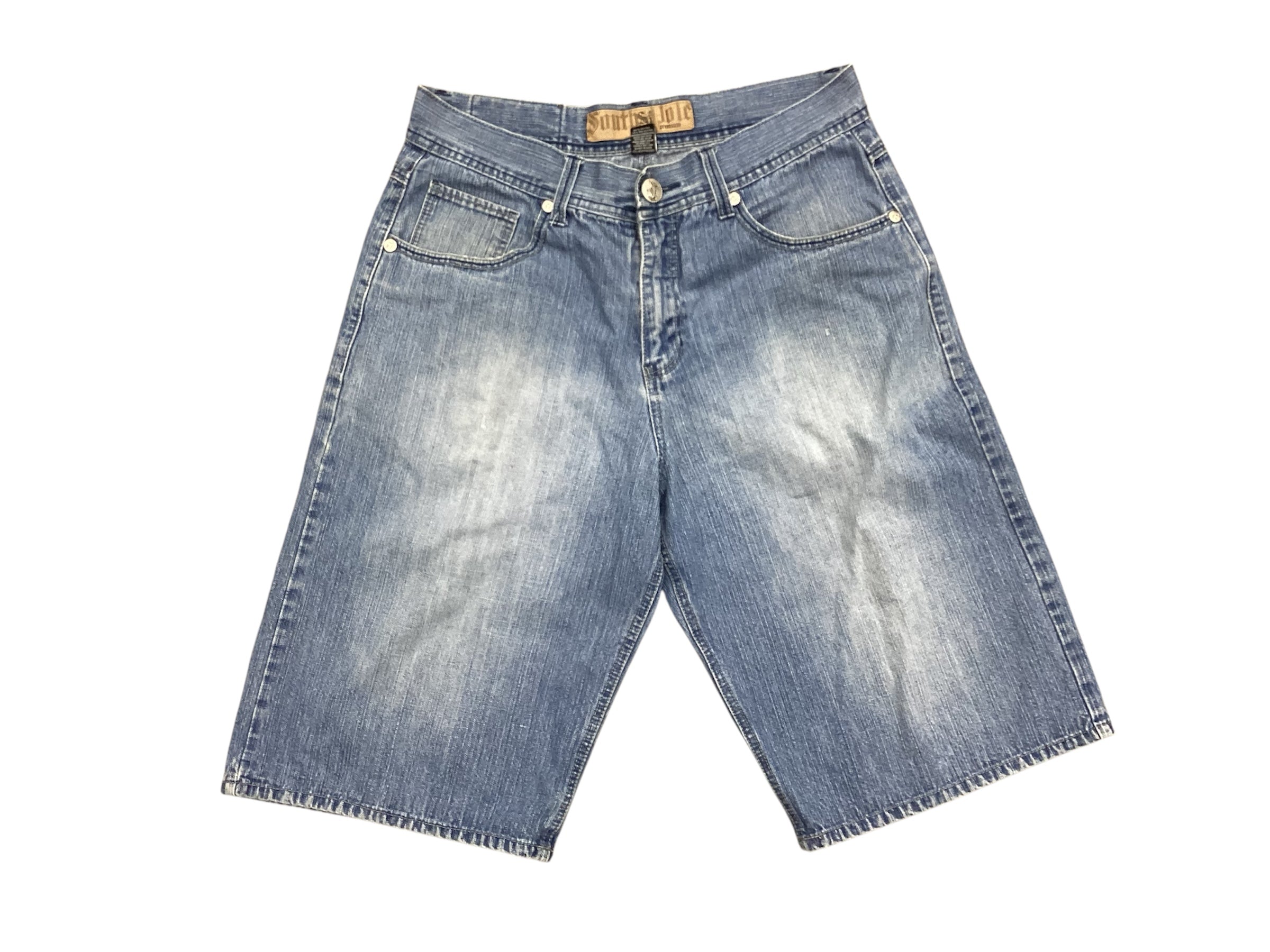 90S SOUTHPOLE PREMIUM “CROSS STITCH” JORTS