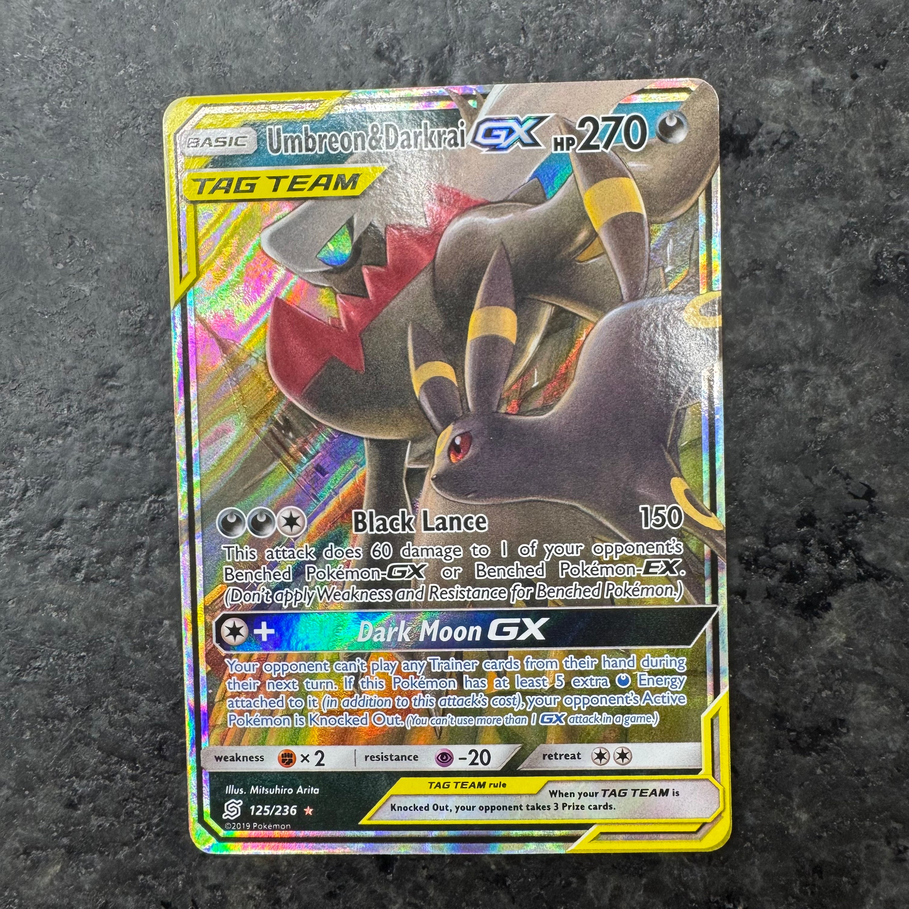 UMBREON & DARKRAI GX 125/236 (NM)