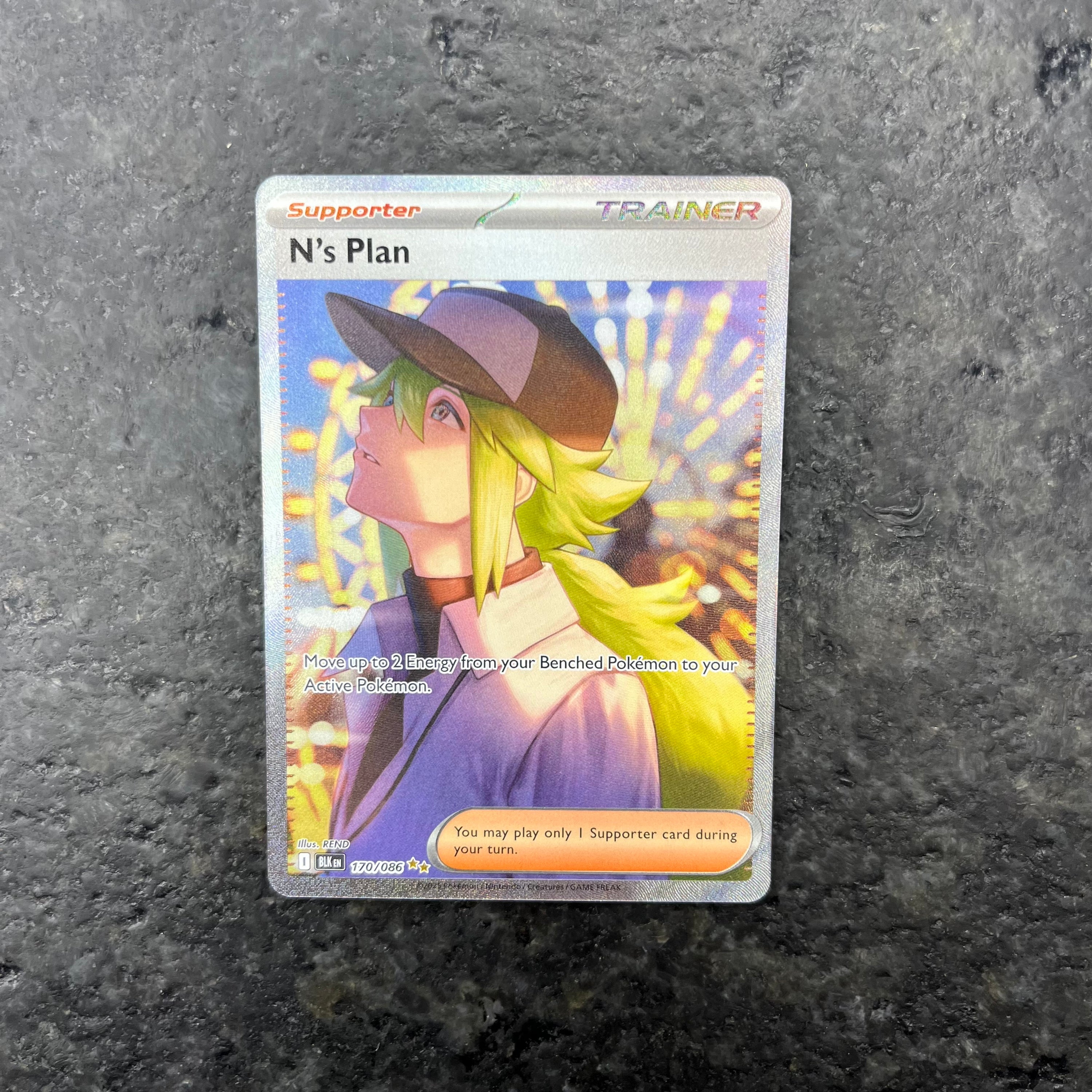 N’S PLAN TRAINER BLACK BOLT SIR 170/086 (NM)