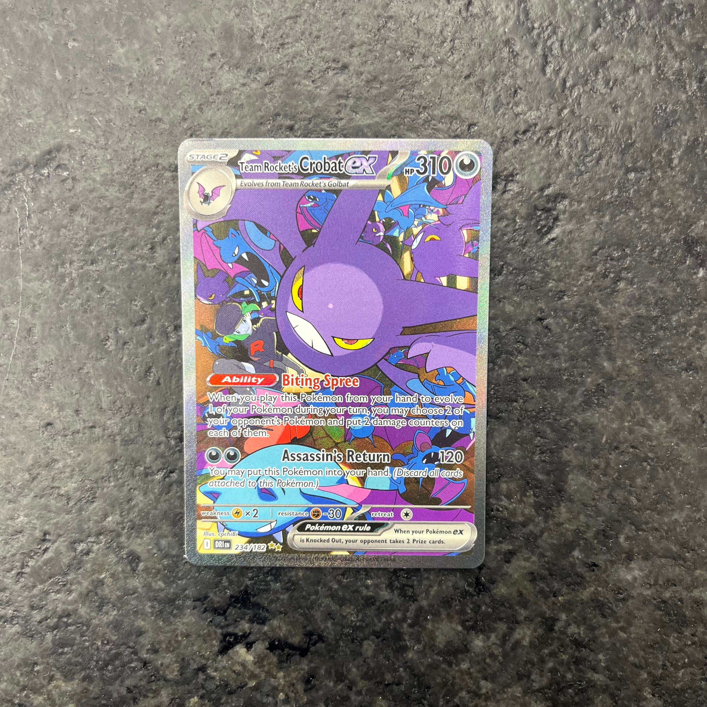 TEAM ROCKET’S CROBAT EX DESTINED RIVALS SIR 234/182 (LP)
