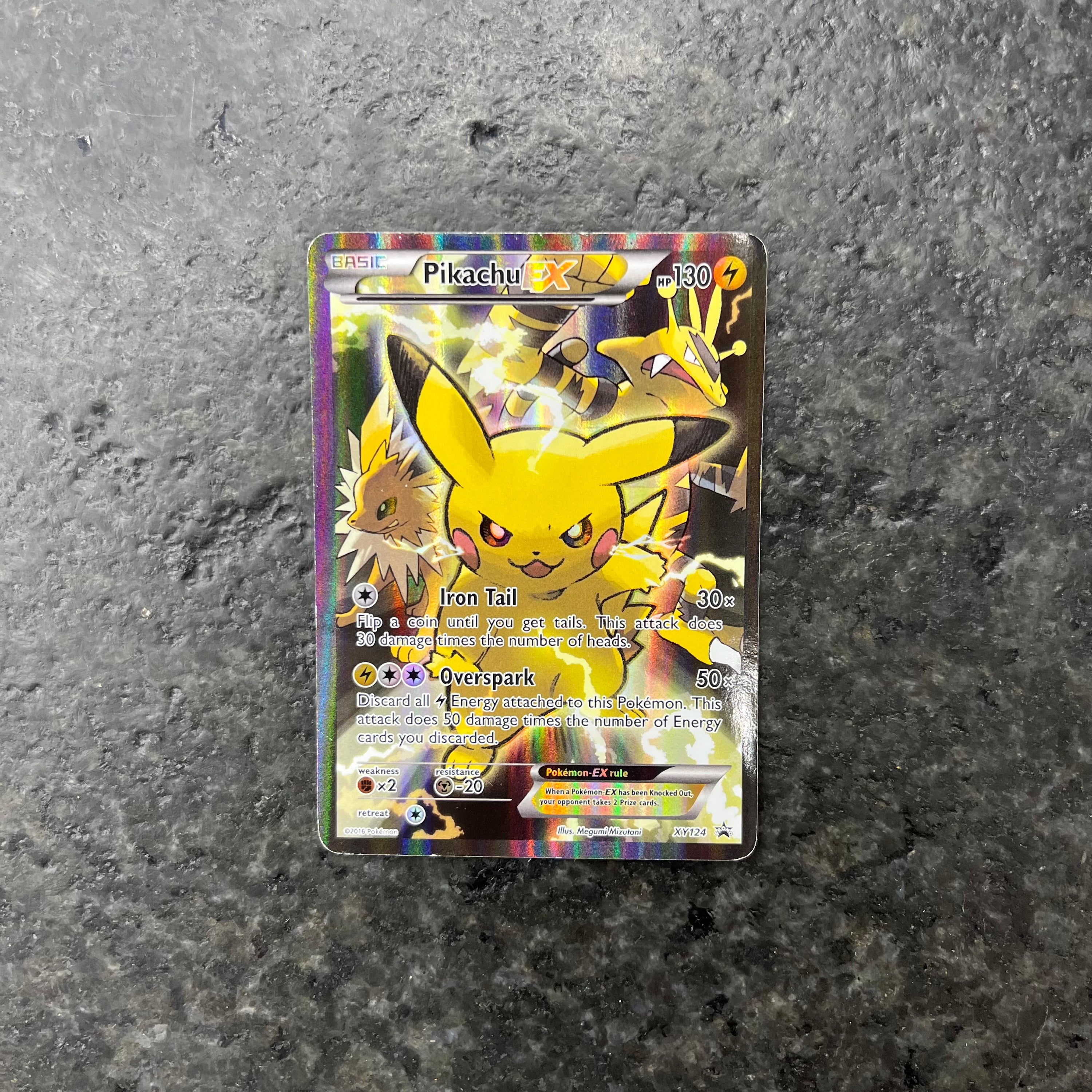 PIKACHU EX ALT ART PROMO XY124 (MP)