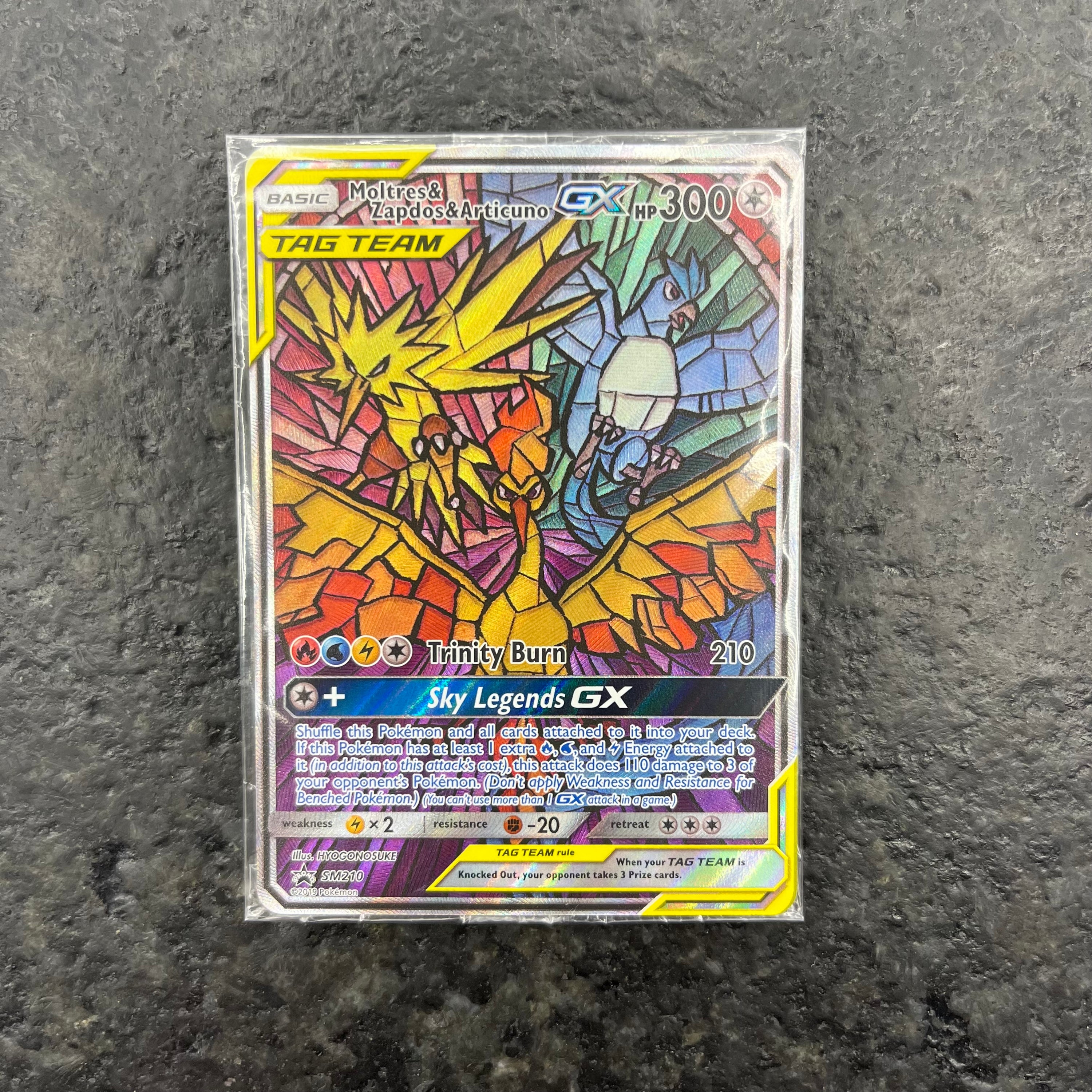 MOLTRES & ZAPDOS & ARTICUNO GX SM210 PROMO TAG TEAM (SEALED)