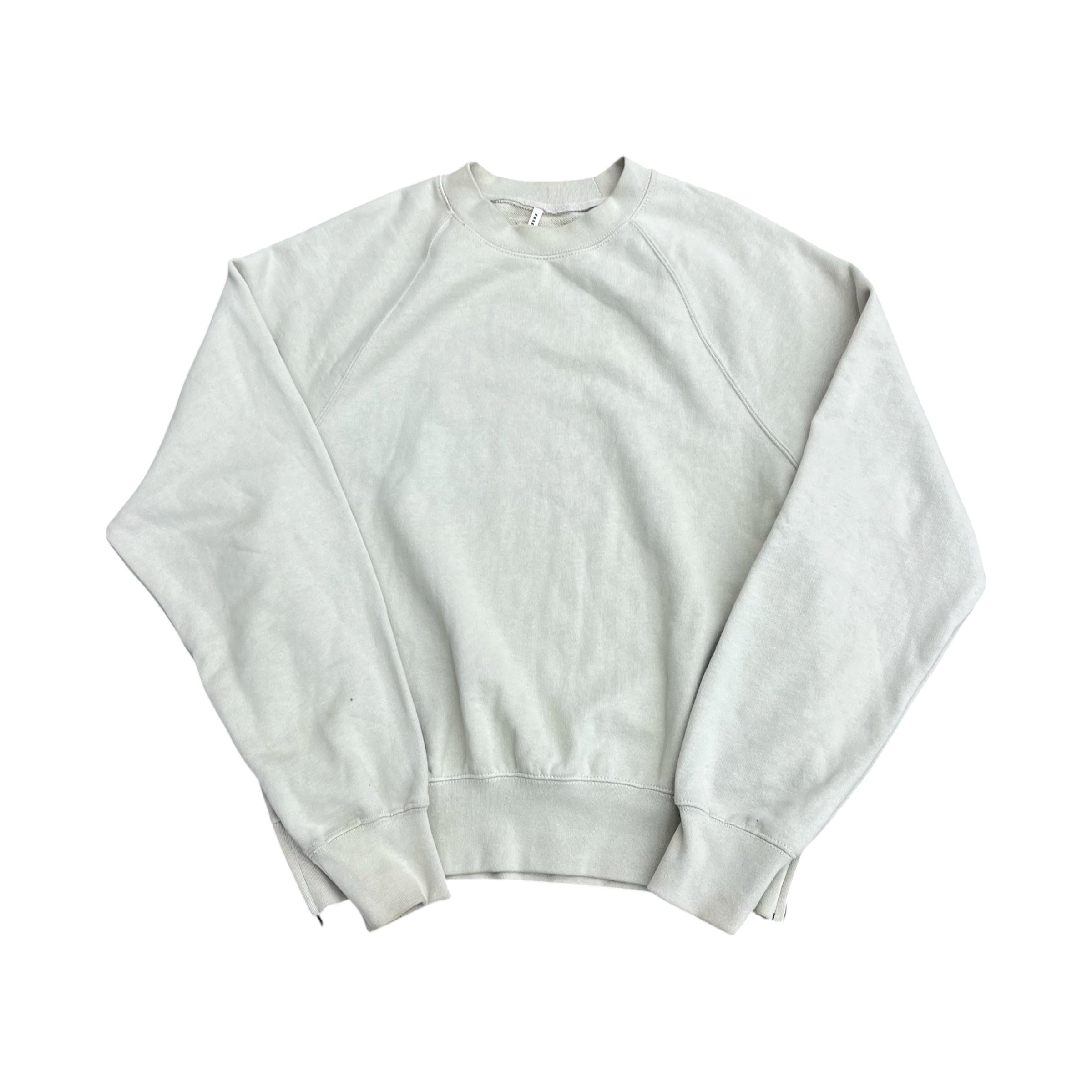 ESSENTIALS FEAR OF GOD SIDE ZIP HEATHER GREY CREWNECK