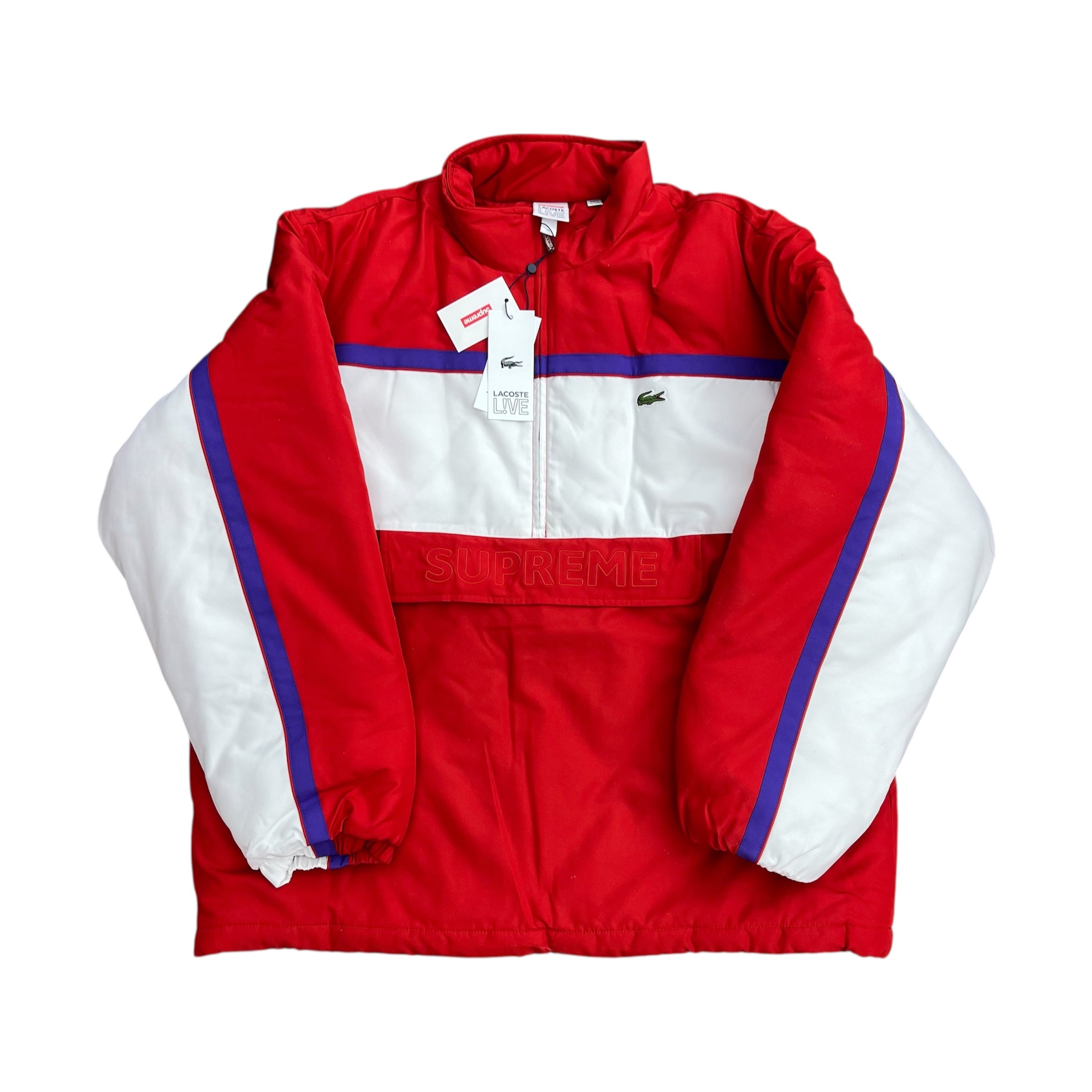 LACOSTE X SUPREME PUFFER JACKET