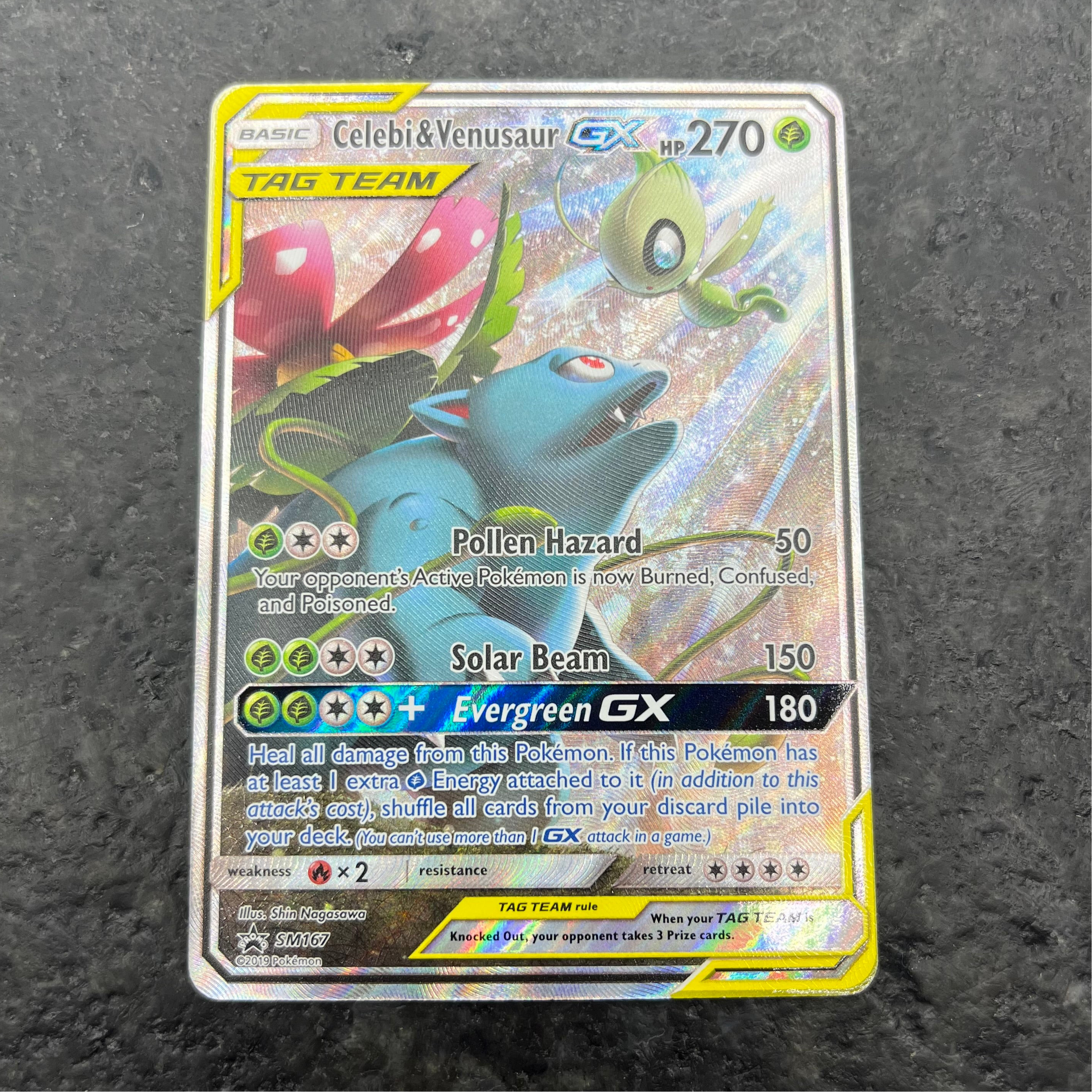 CELEBI & VENASAUR GX PROMO TAG TEAM SM167 (NM)