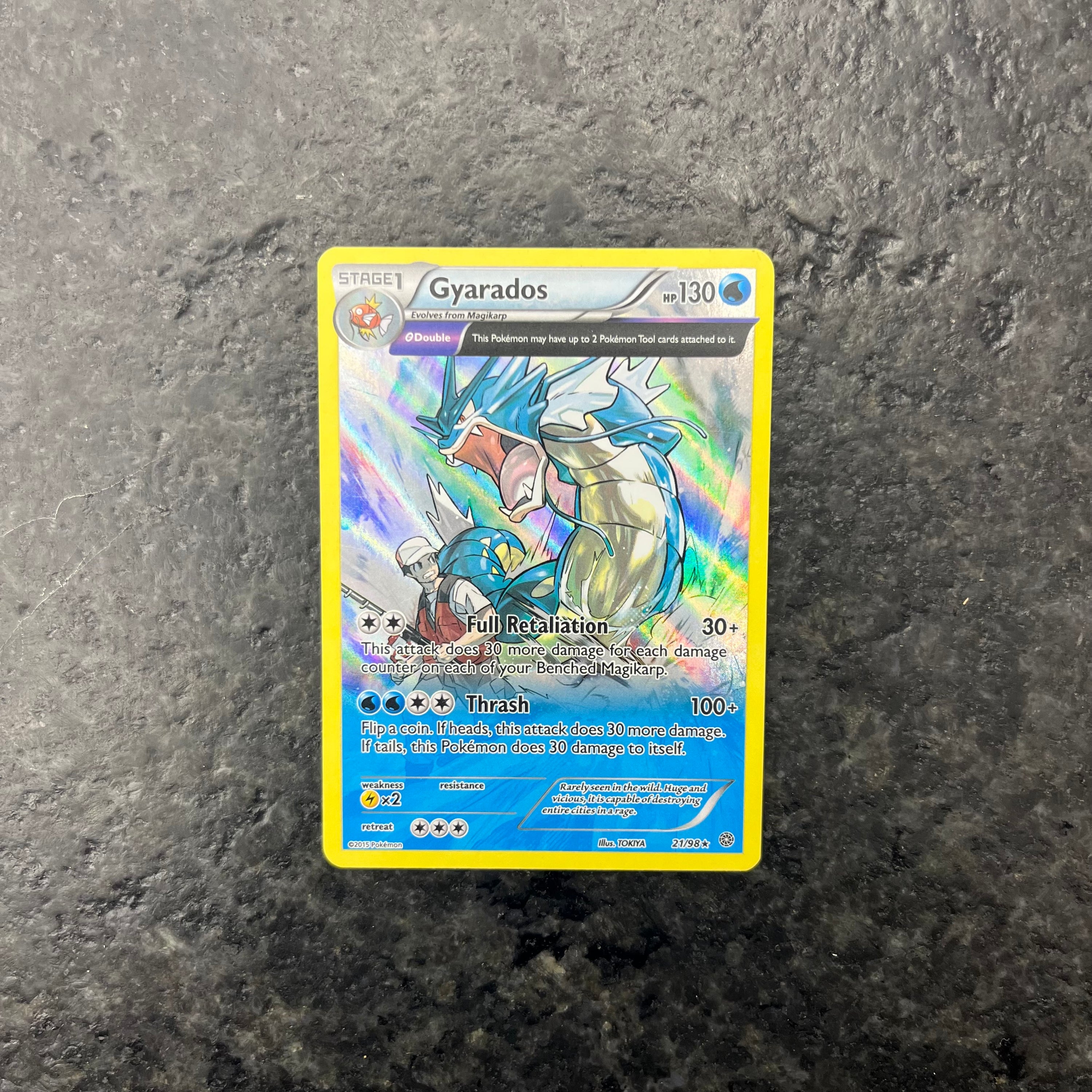 GYARADOS REVERSE HOLO FULL ART 21/98 (LP)