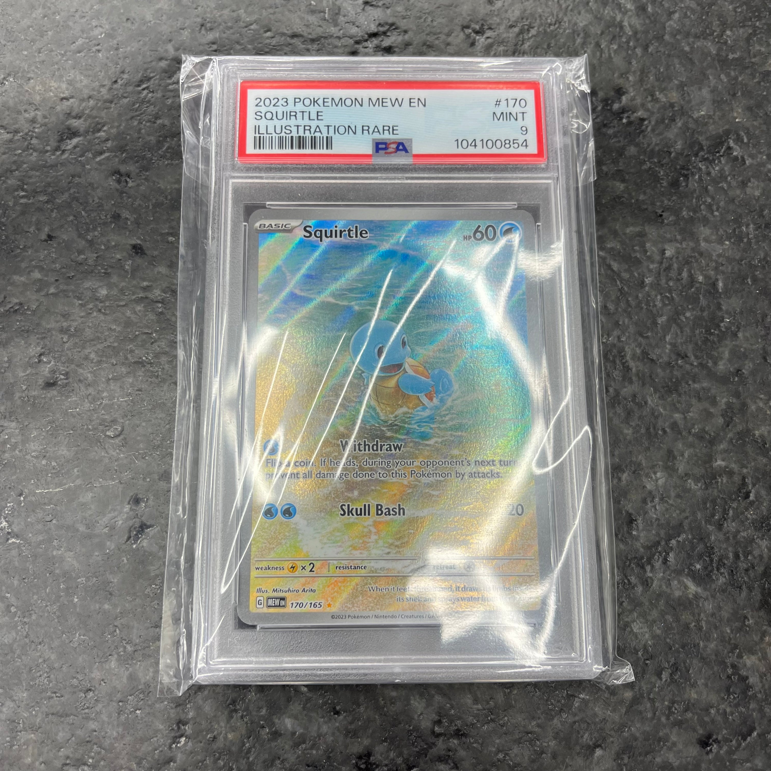 PSA 9 SQUIRTLE SCARLET AND VIOLET 151 SIR 170/165