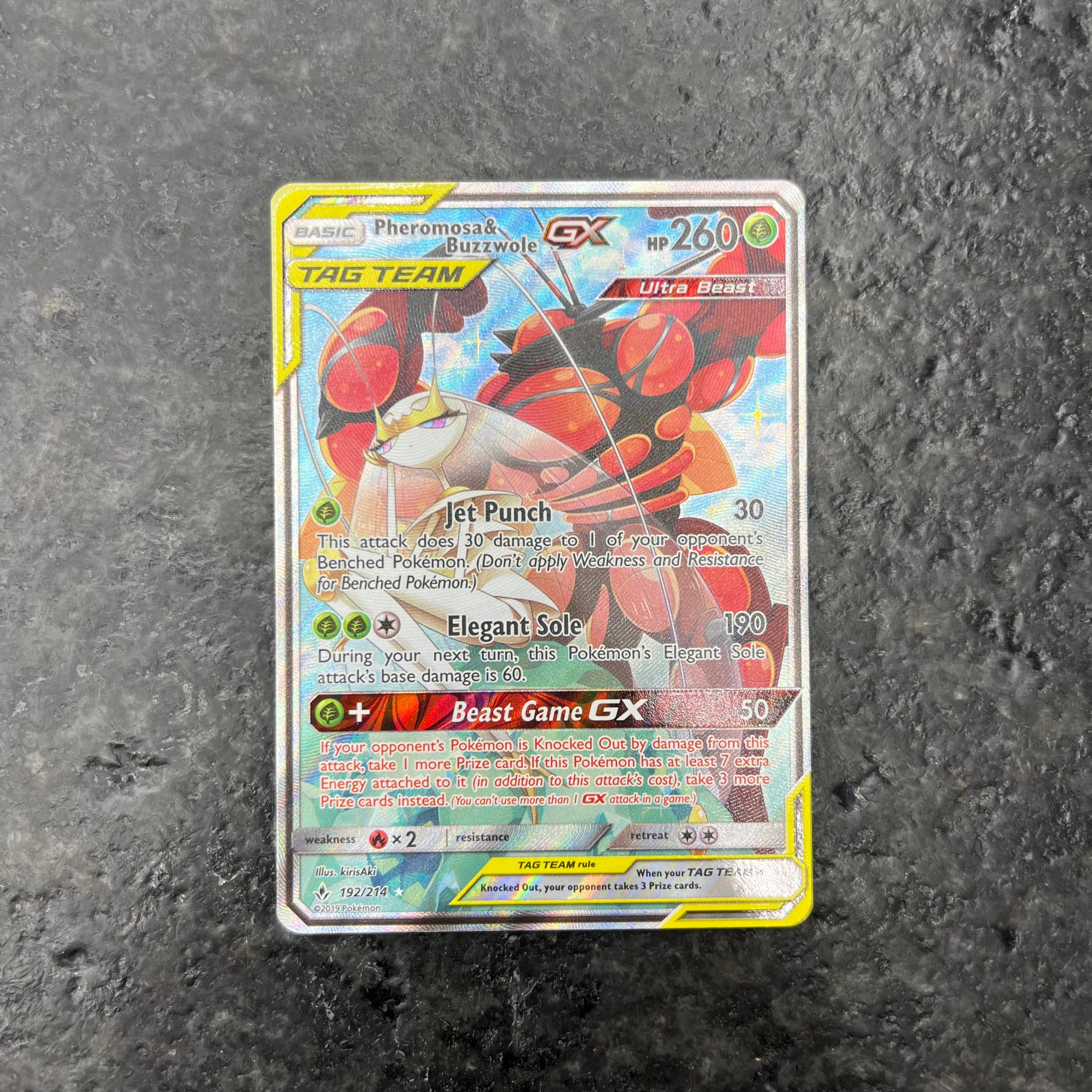 PHEROMOSA & BUZZWOLE GX TAG TEAM FULL ART 192/214 (NM)