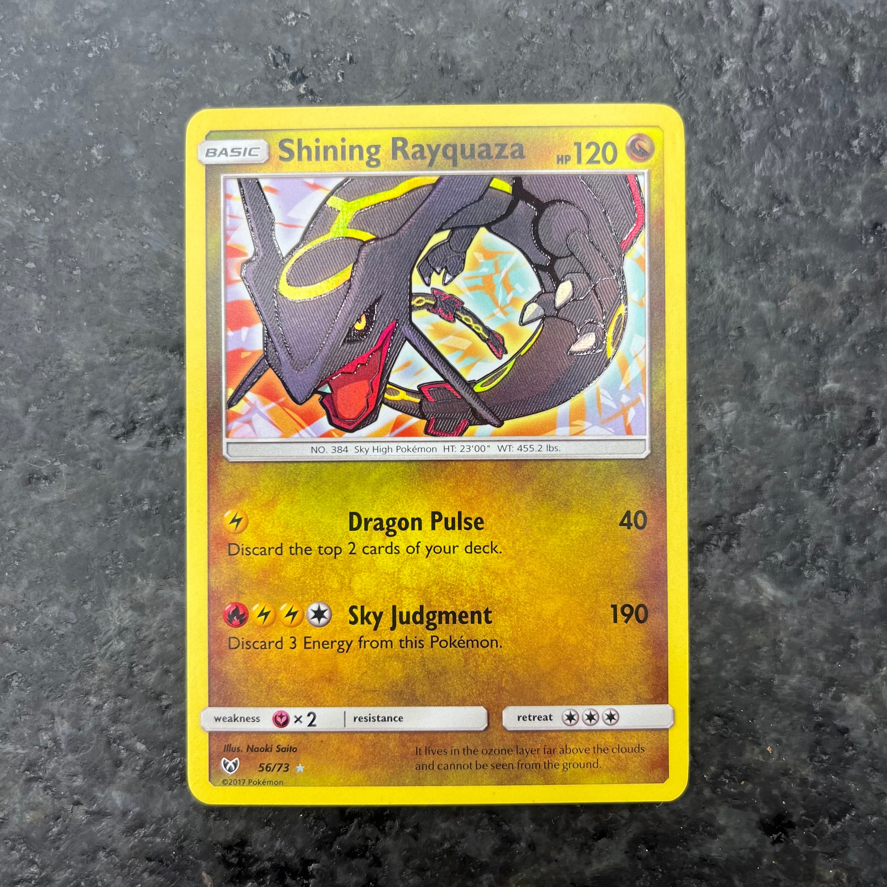 SHINING RAYQUAZA HOLO 56/73 (VLP)