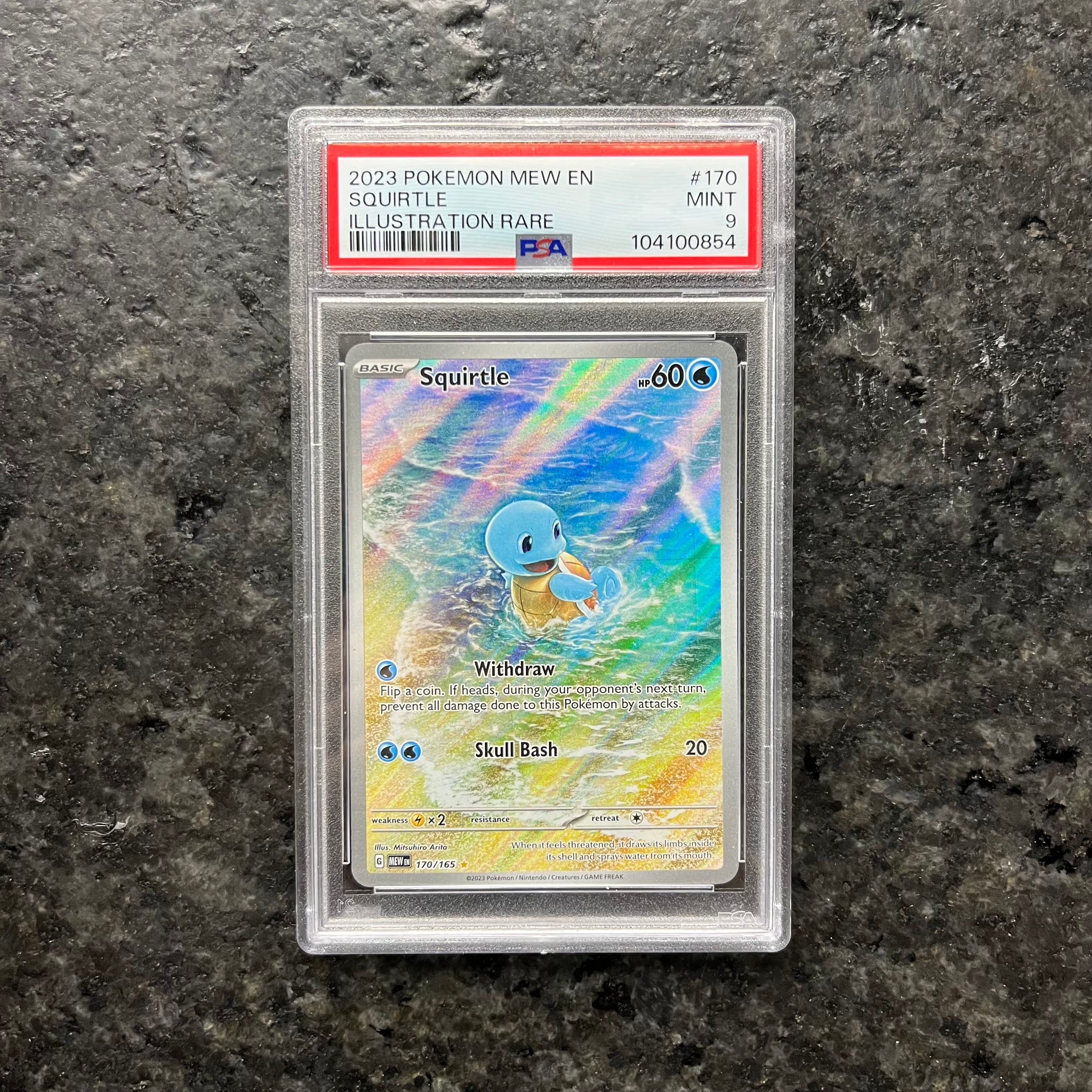 SQUIRTLE 151 SIR 170/165 PSA 9