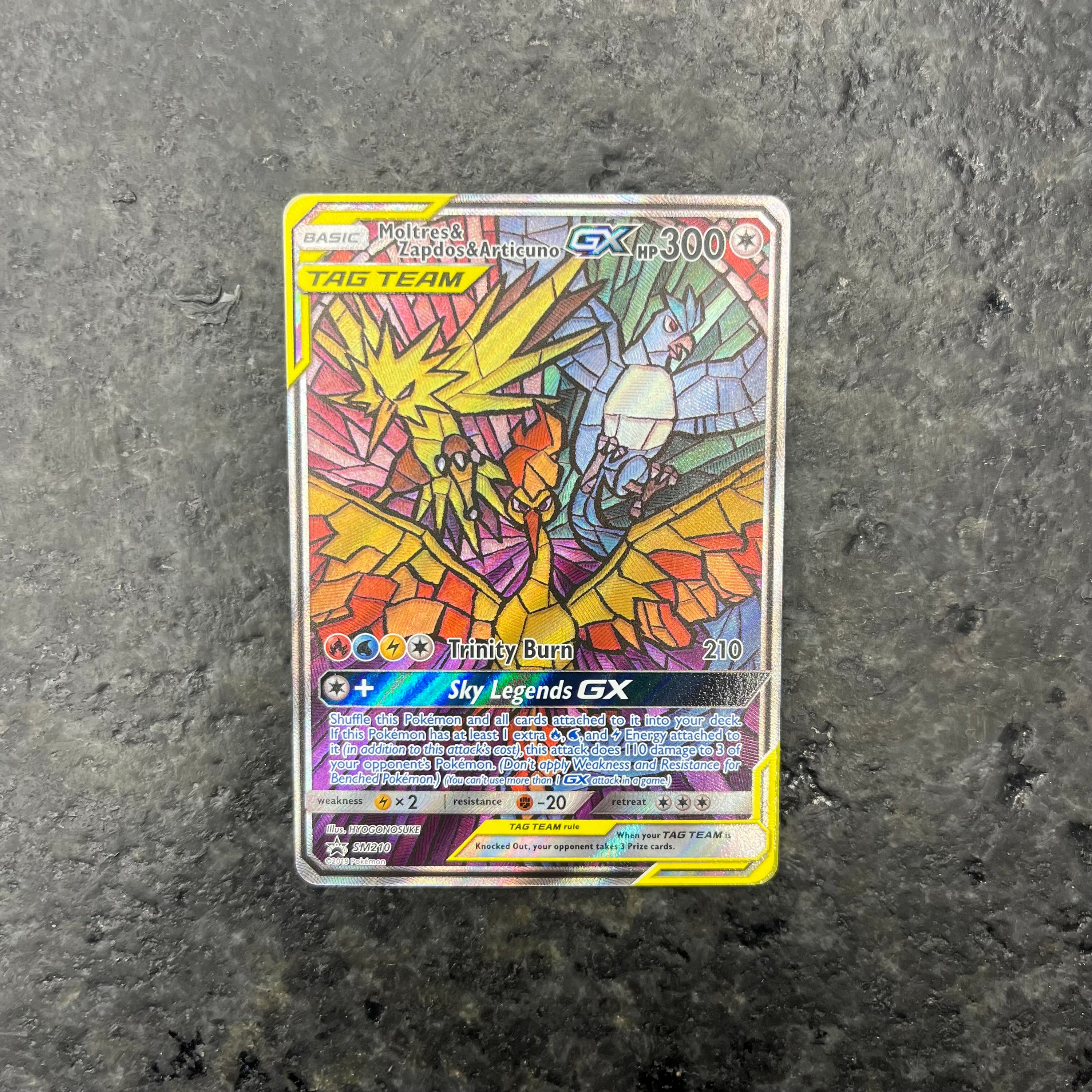 MOLTRES & ZAPDOS & ARTICUNO GX TAG TEAM SM210 PROMO (NM)