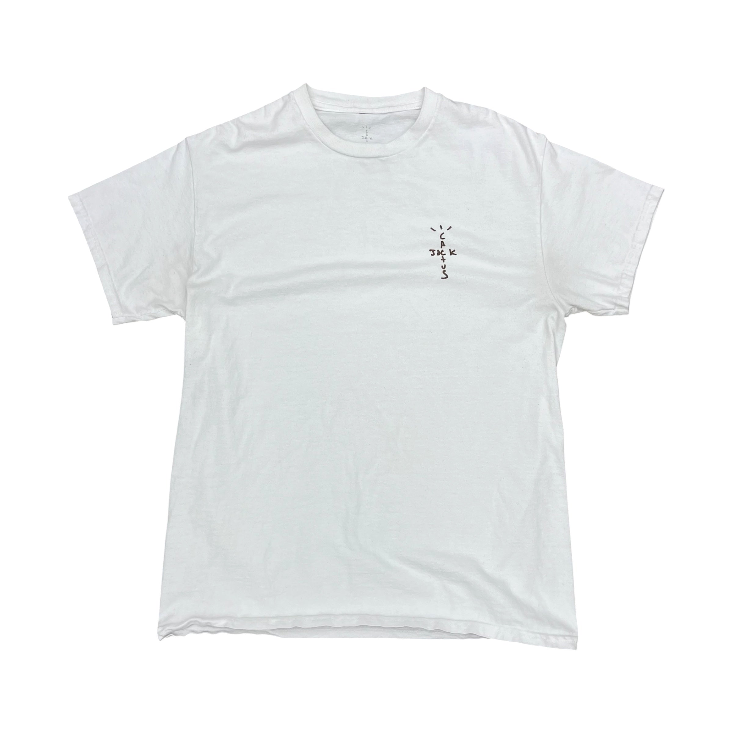 TRAVIS SCOTT CACTUS JACK WHITE LOGO TEE