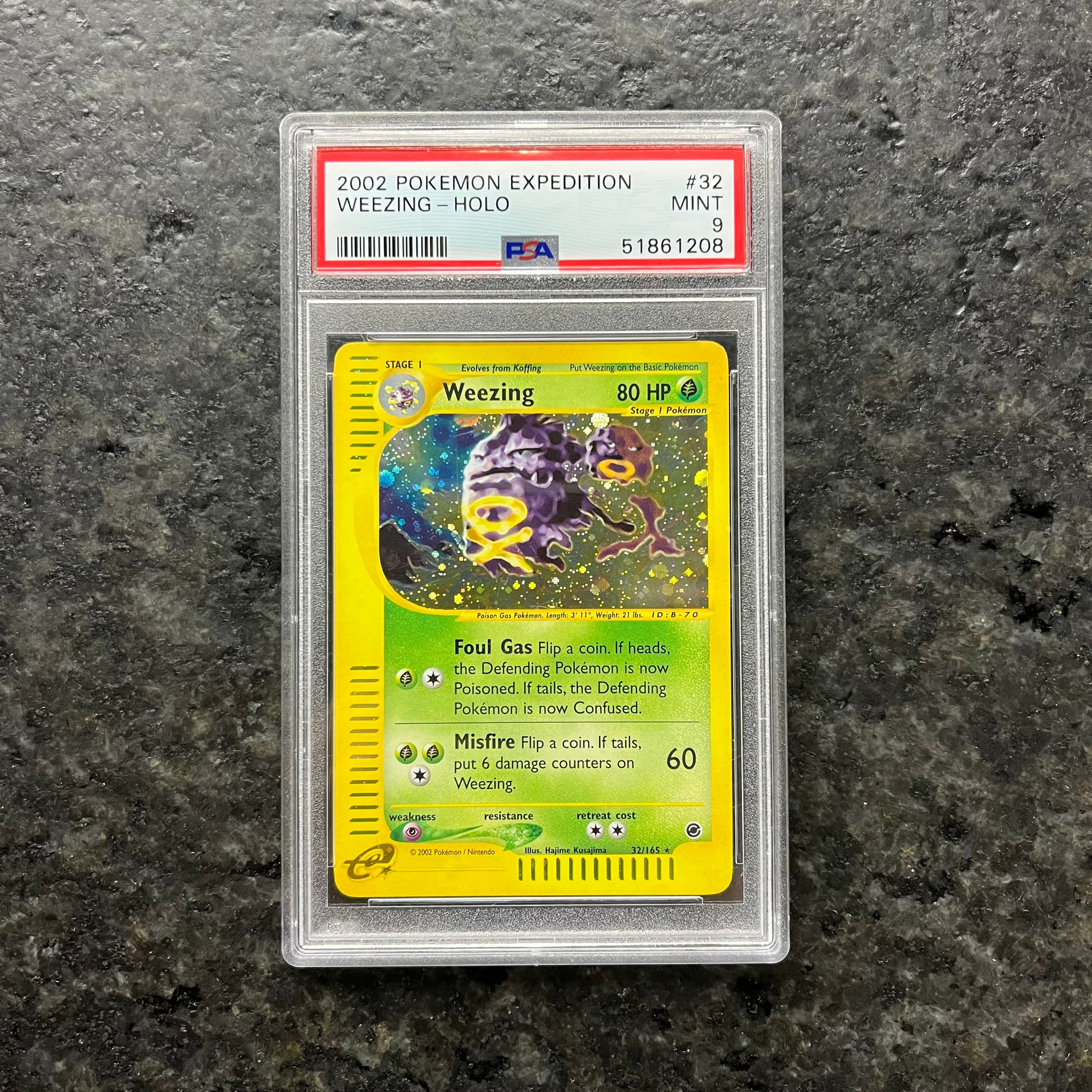 WEEZING EXPEDITION HOLO 32/165 PSA 9