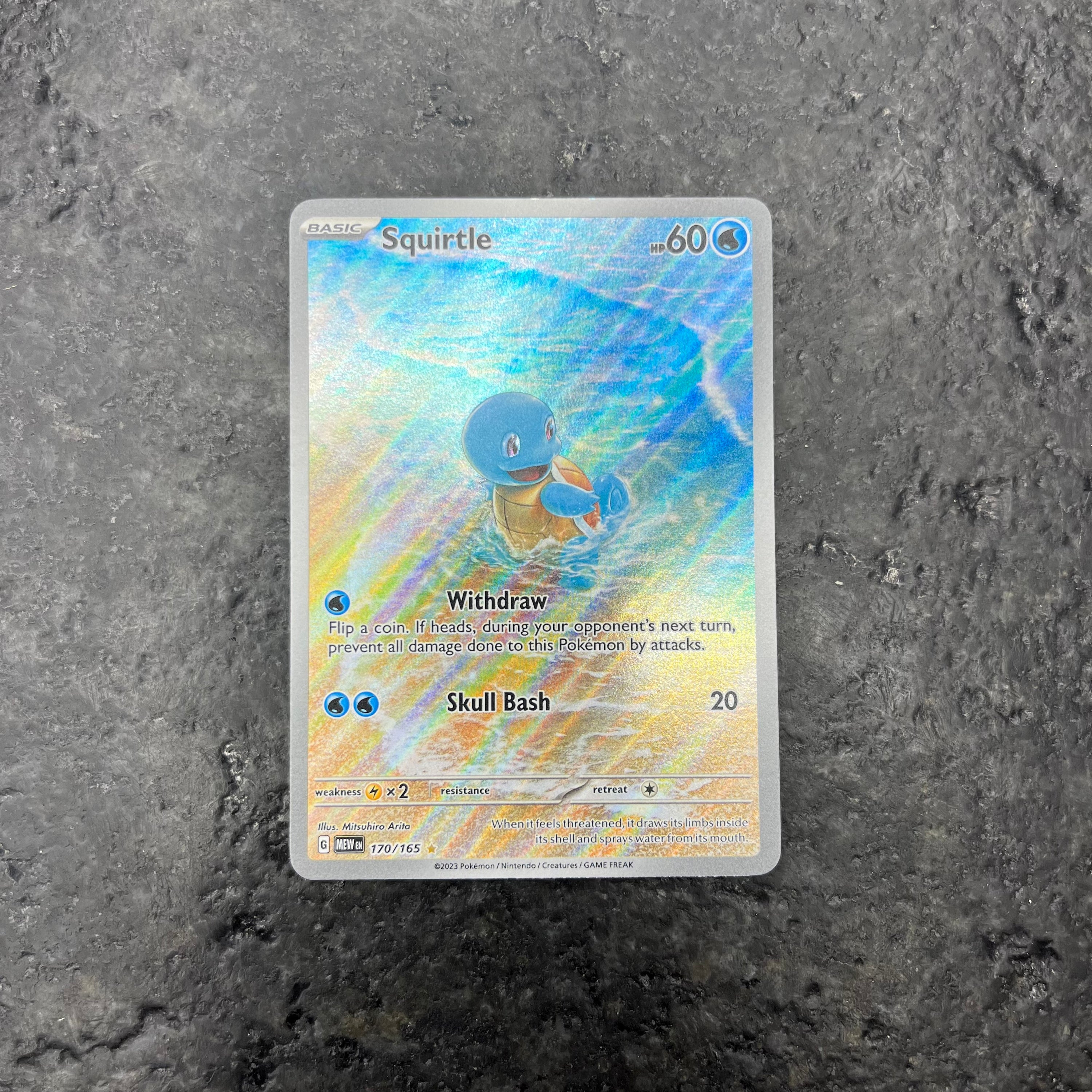 SQUIRTLE 151 ILLUSTRATION RARE 170/165 (NM)