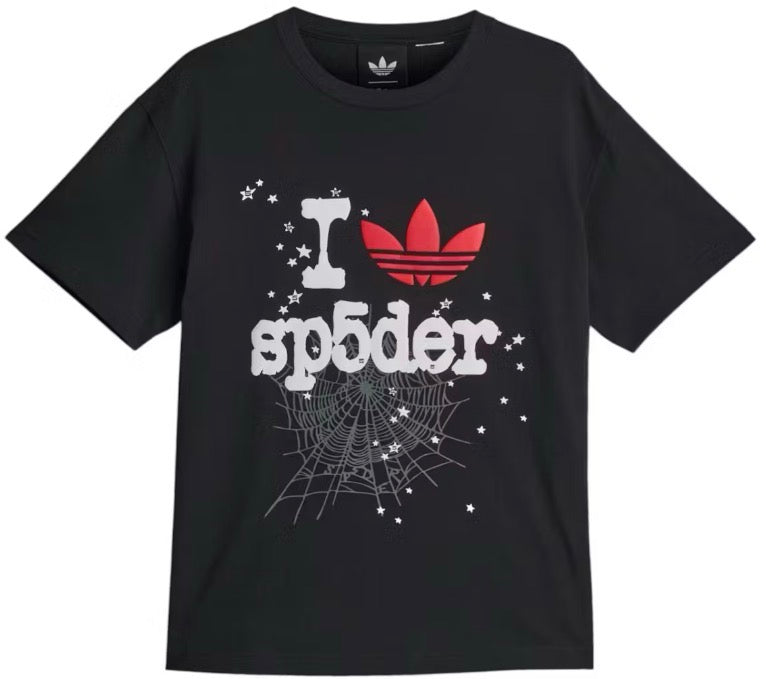 ADIDAS X SP5DER LOGO BLACK TEE