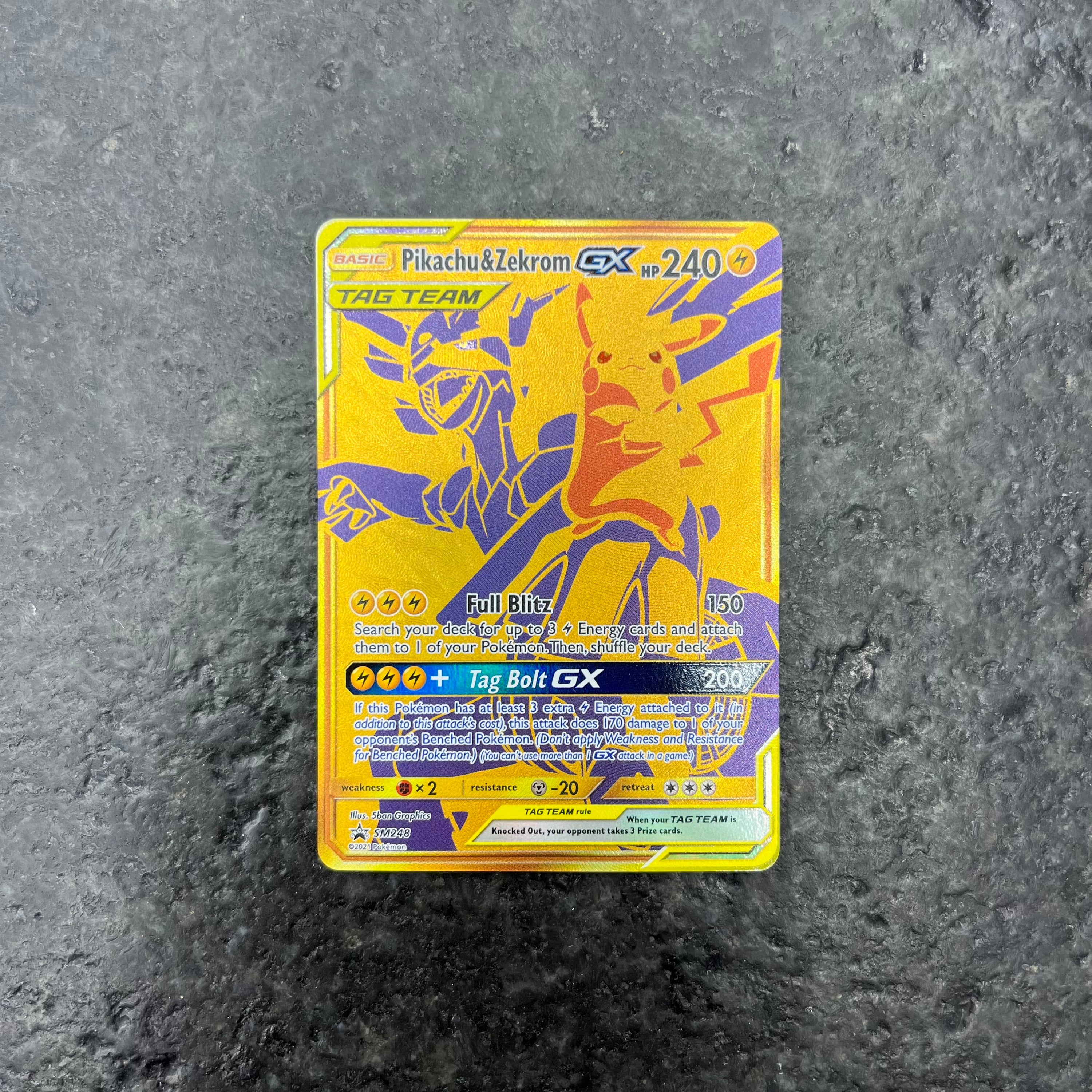 PIKACHU & ZEKROM GX TAG TEAM SM248 PROMO (NM)