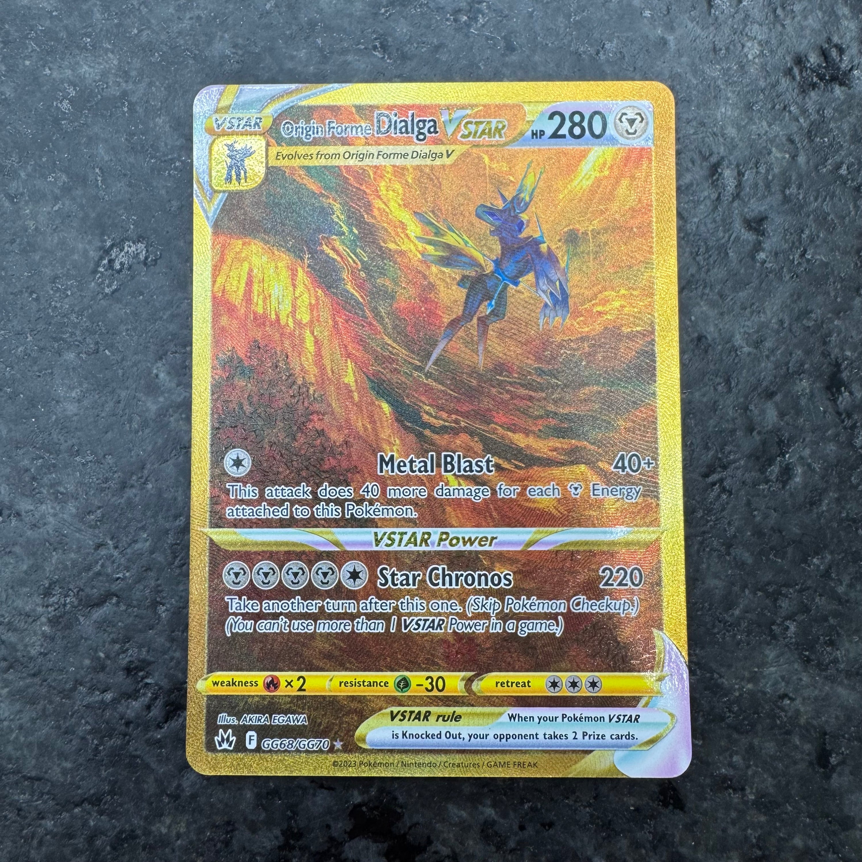 ORIGIN FORME DIALGA VSTAR SECRET RARE GG68/GG70 (NM)