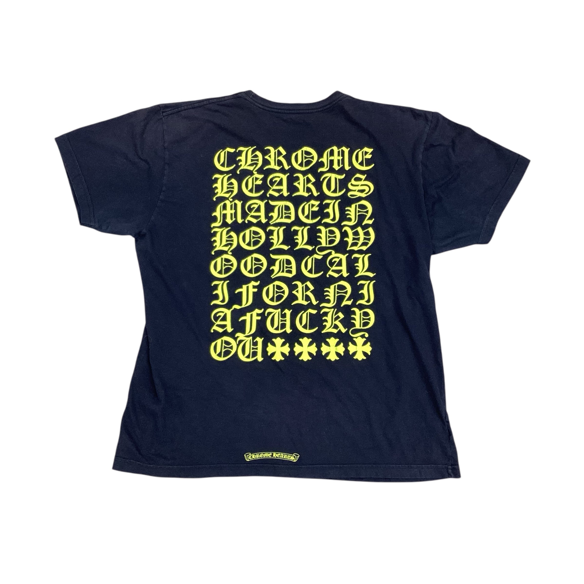 CHROME HEARTS YELLOW SCRIPT TEE