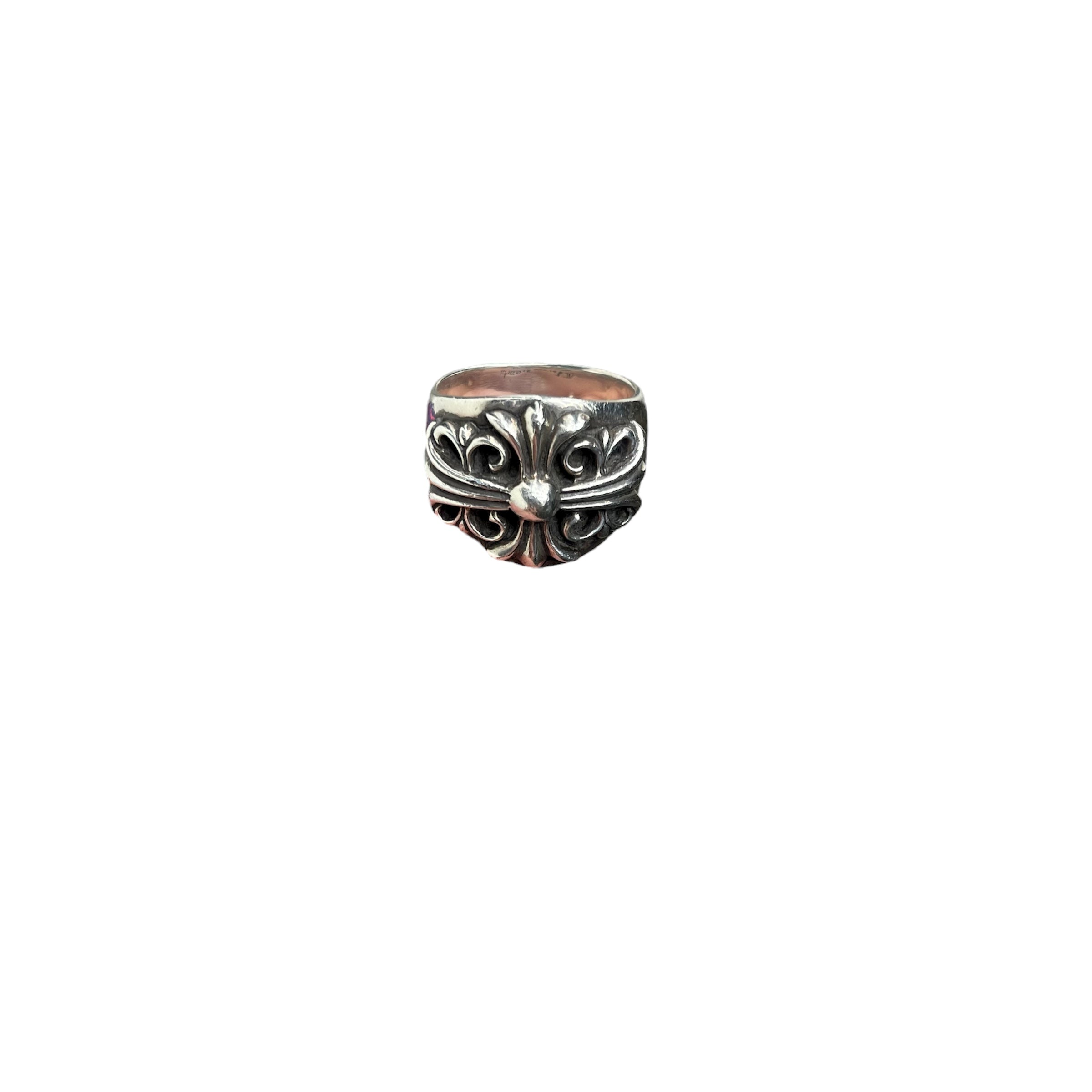 CHROME HEARTS KEEPERS CROSS RING