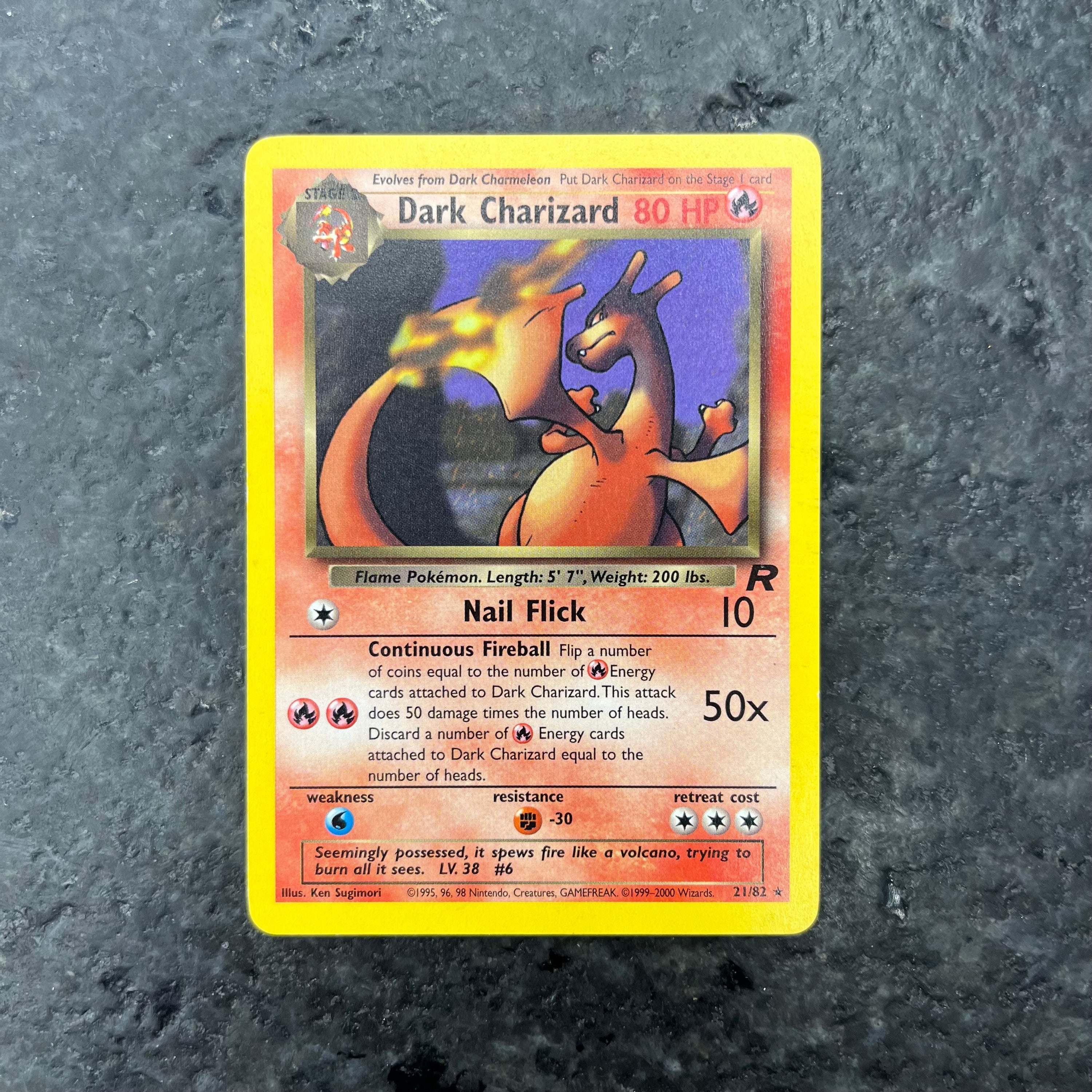 DARK CHARIZARD NON HOLO 21/82 (NM)