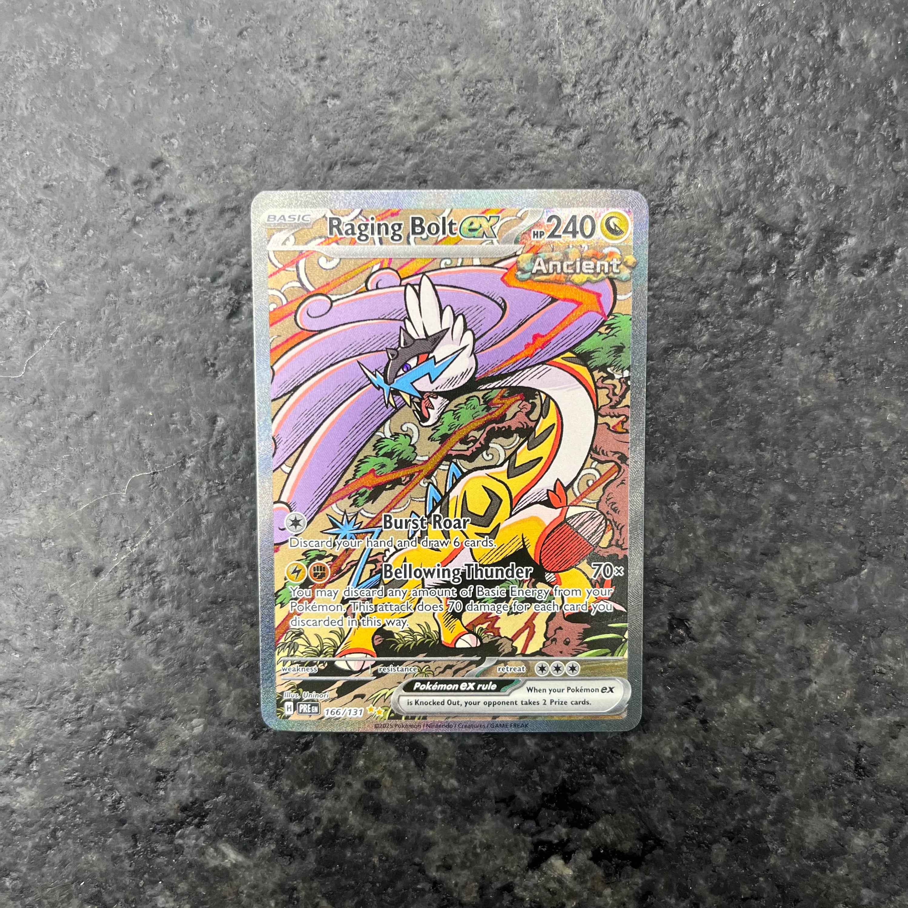 RAGING BOLT EX PRISMATIC EVOLUTIONS SIR 166/131 (NM)