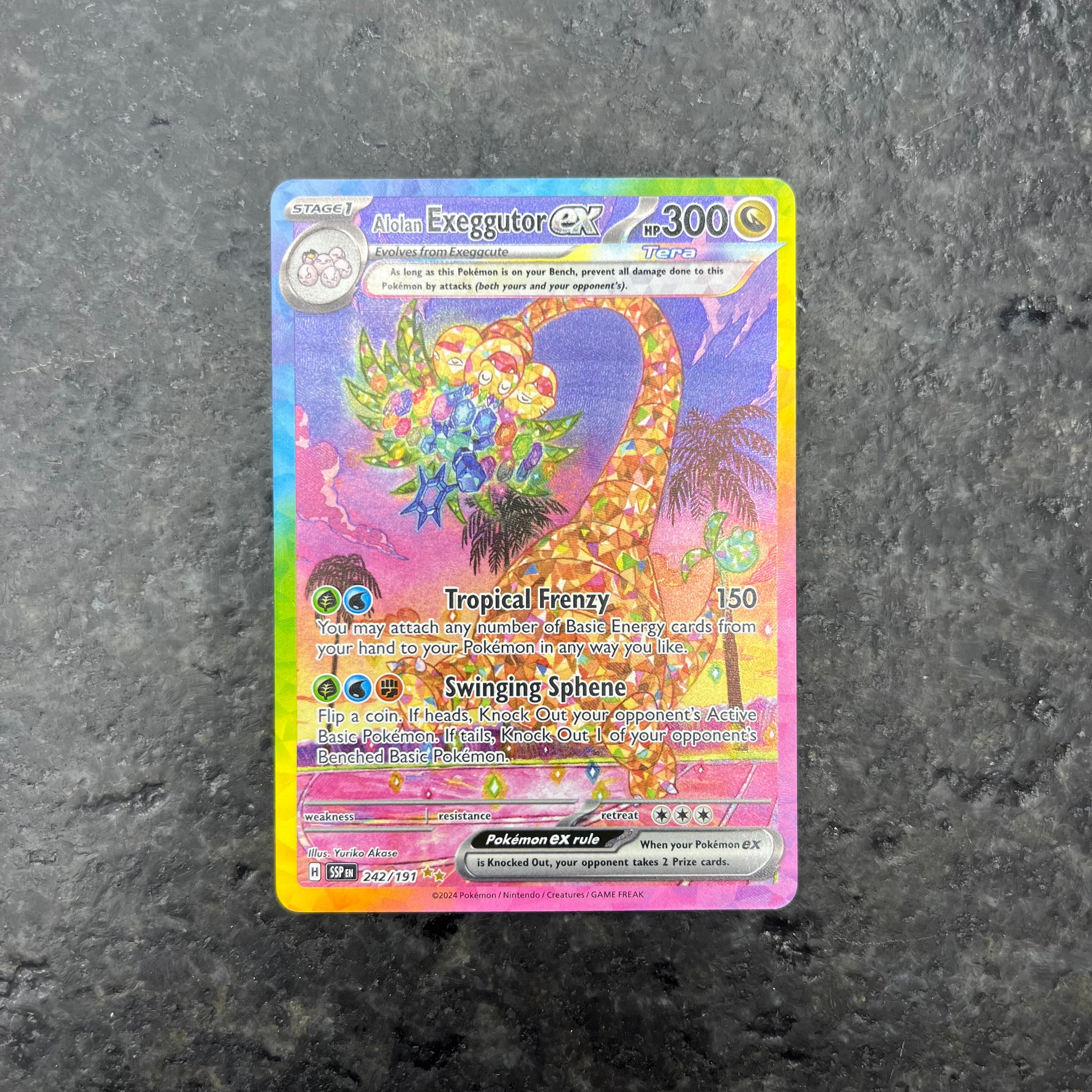 ALOLAN EXEGGUTOR EX PRISMATIC EVOLUTIONS SIR 242/191 (NM)