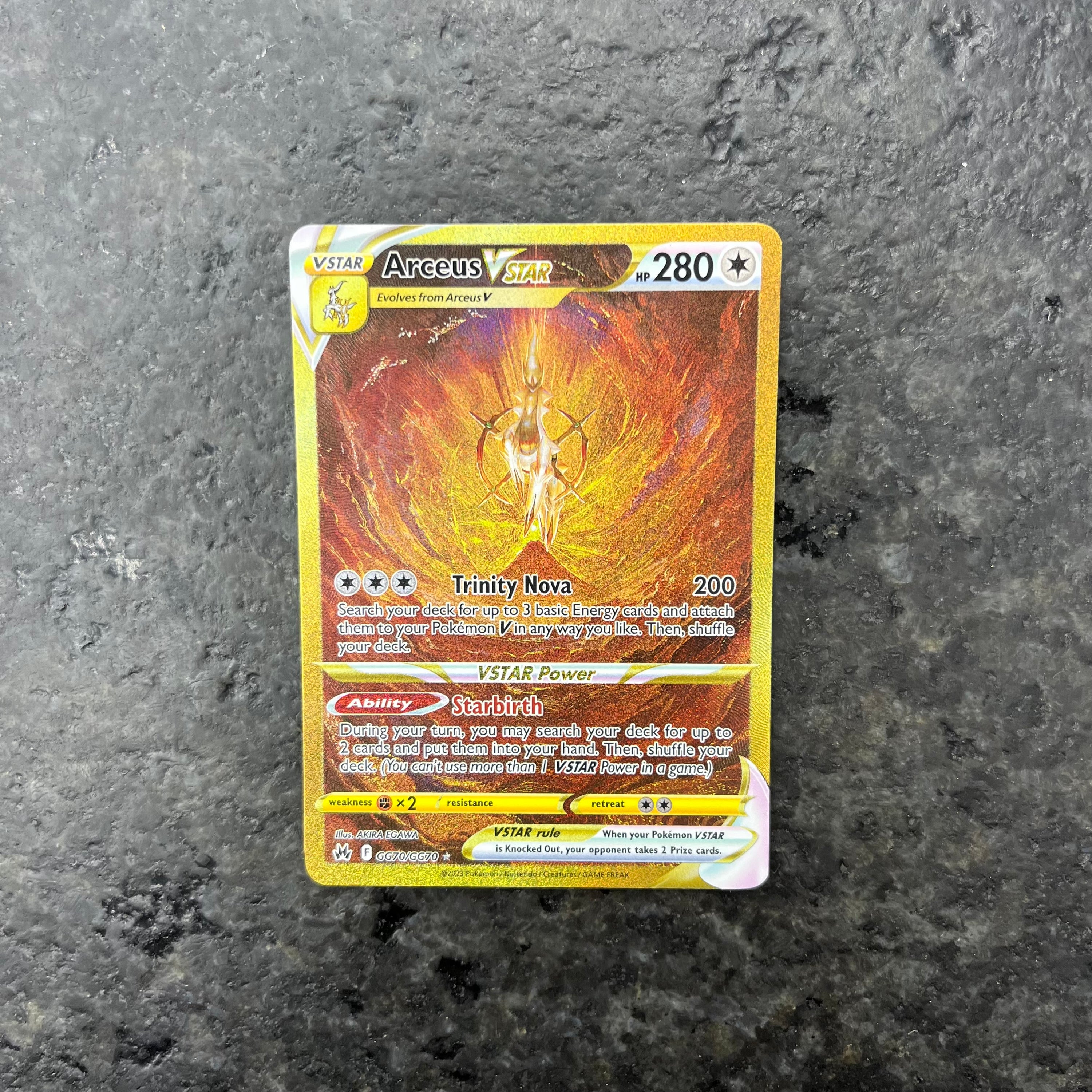 ARCEUS VSTAR CROWN ZENITH ALT ART GG70/GG70 (NM)