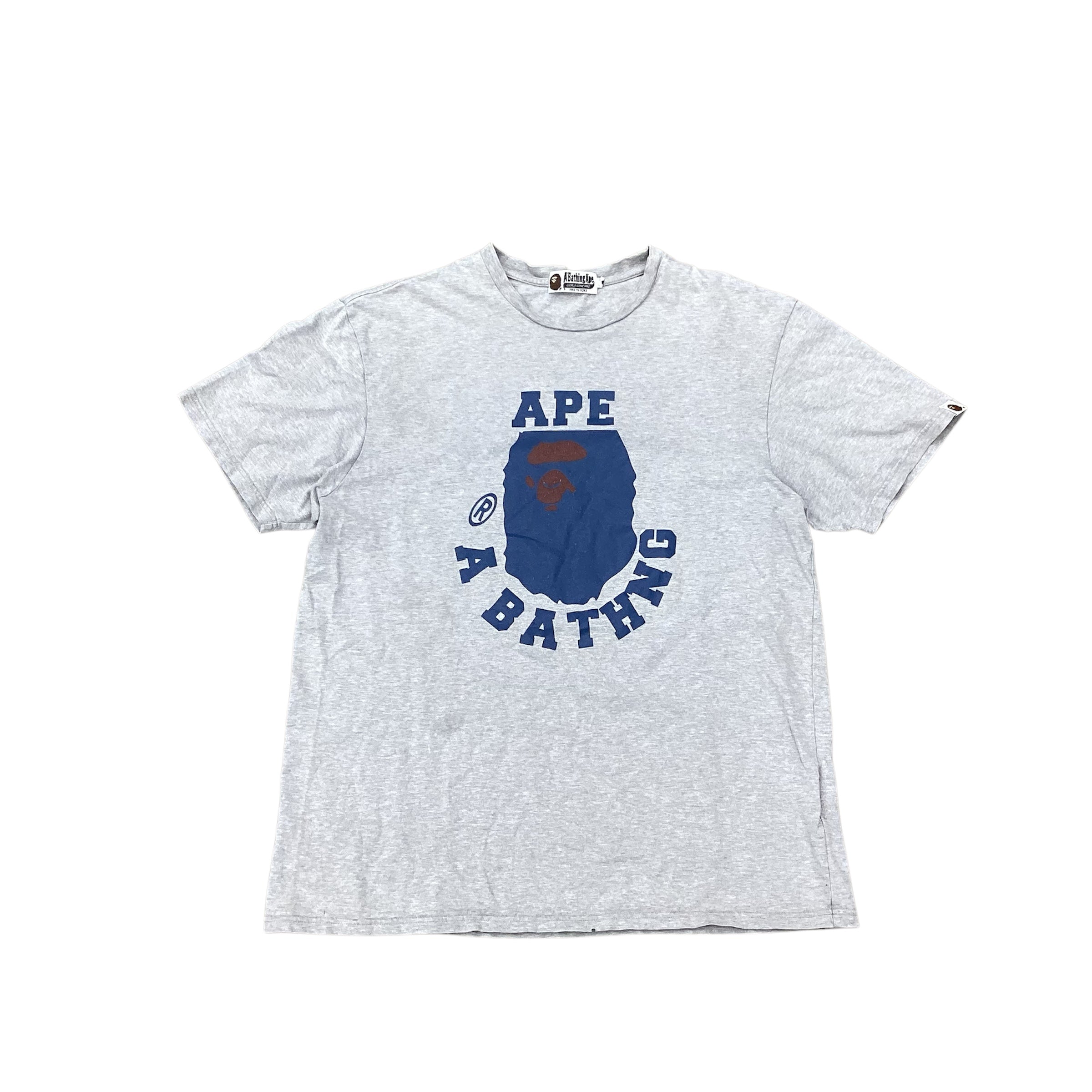 BAPE GREY LOGO TEE