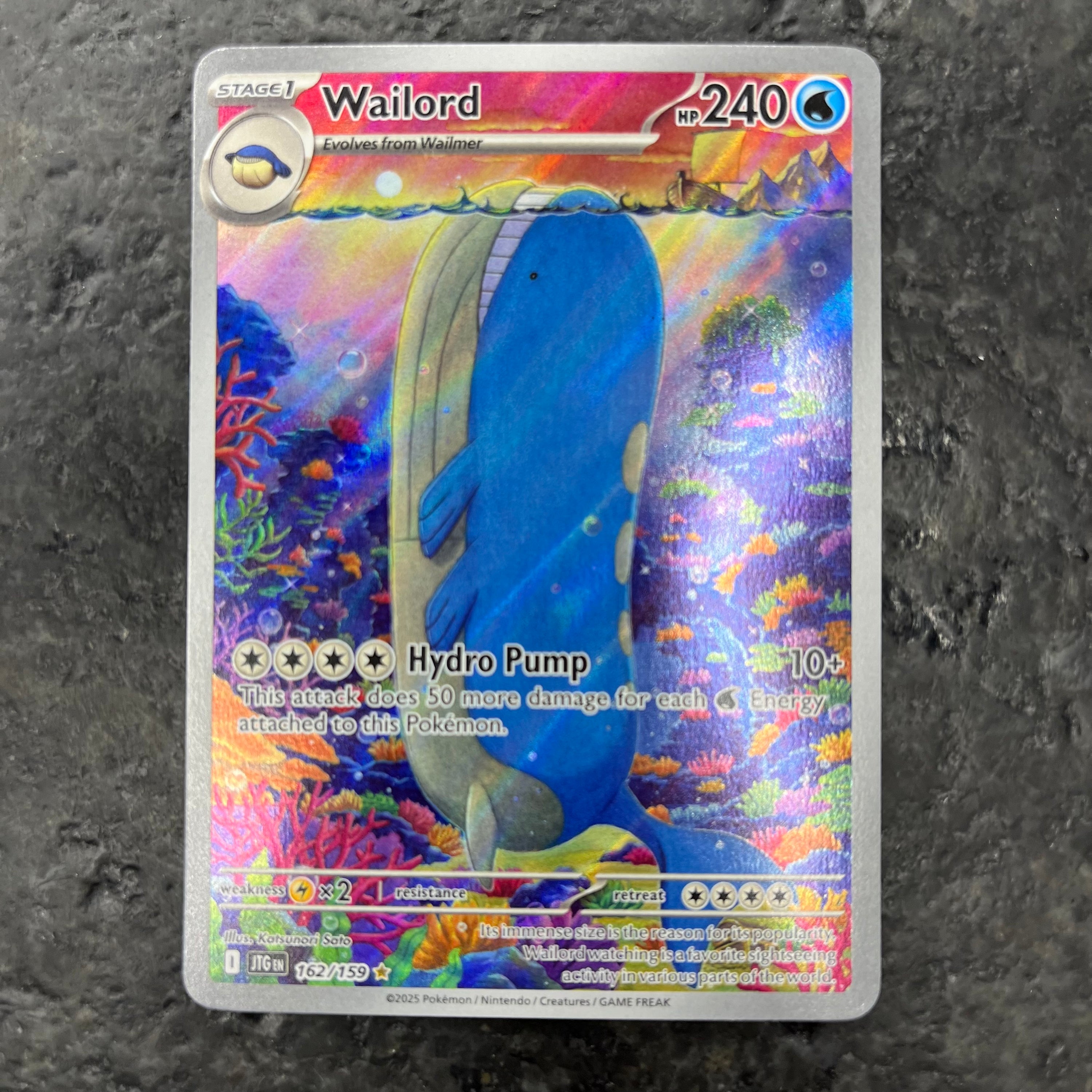 WAILORD FULL ART JOURNEY TOGETHER SIR 162/159 VLP