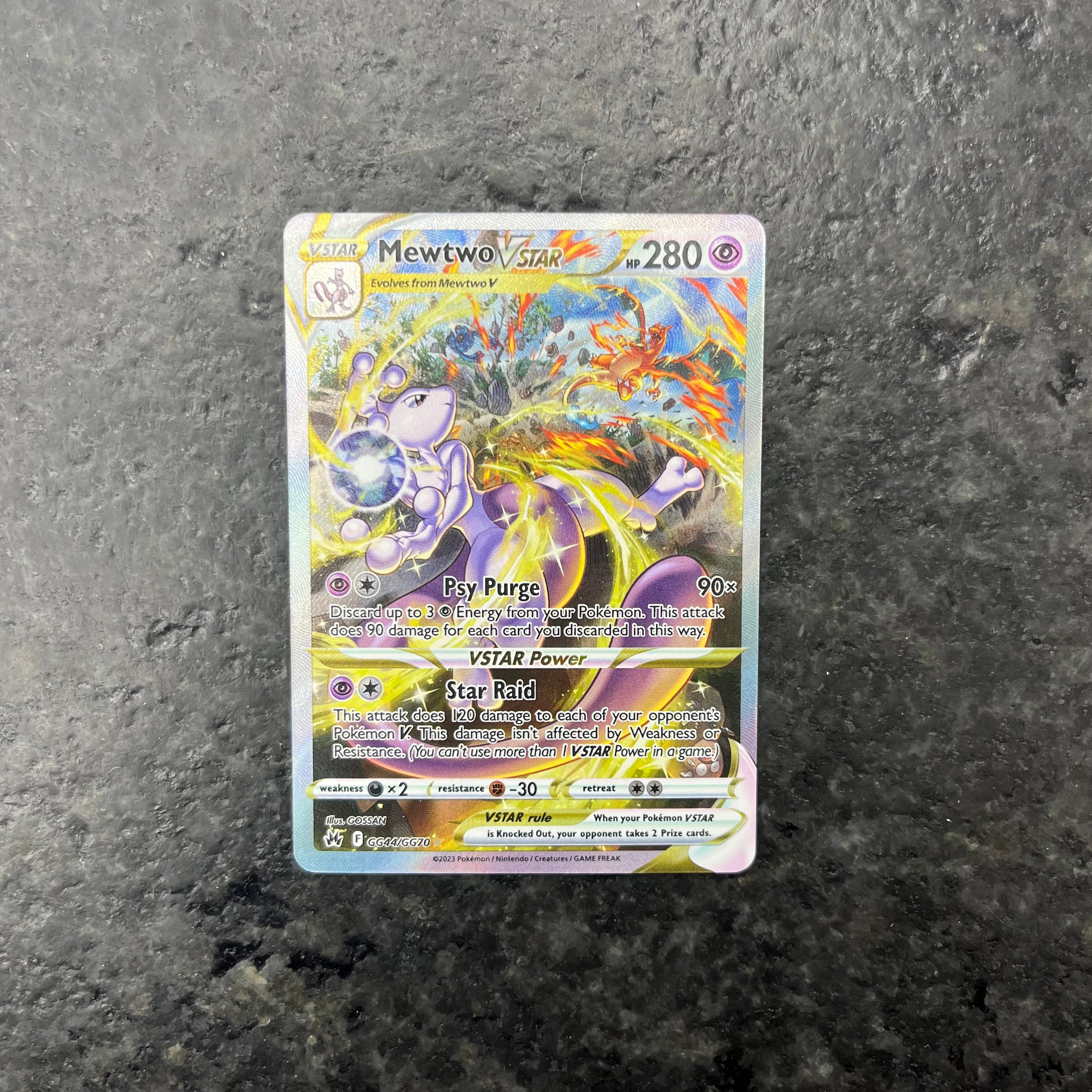 MEWTWO VSTAR GALARIAN GALLERY ALT ART GG44/GG70 (NM)