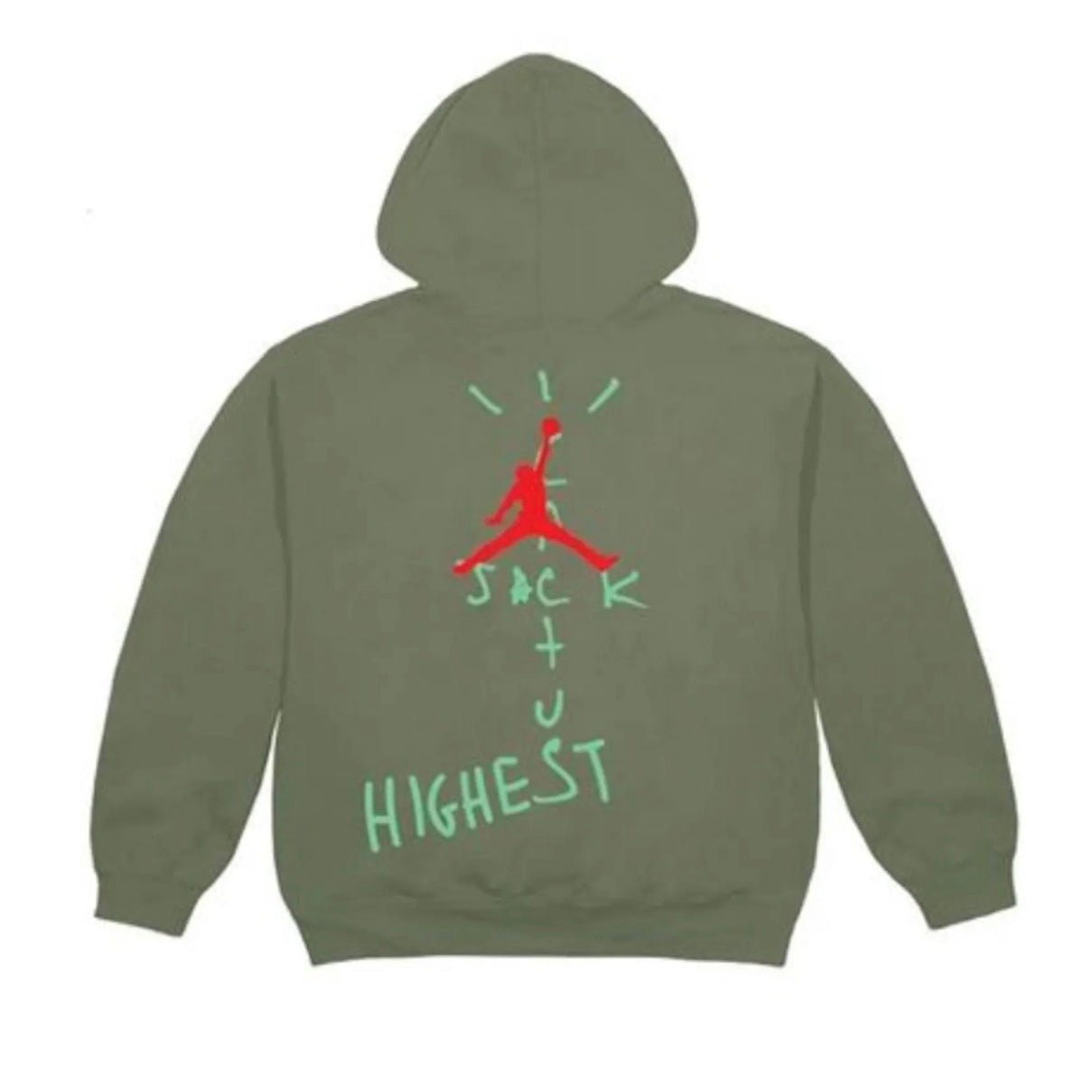 TRAVIS SCOTT HIGHEST IN THE ROOM HOODIE - OLIVE