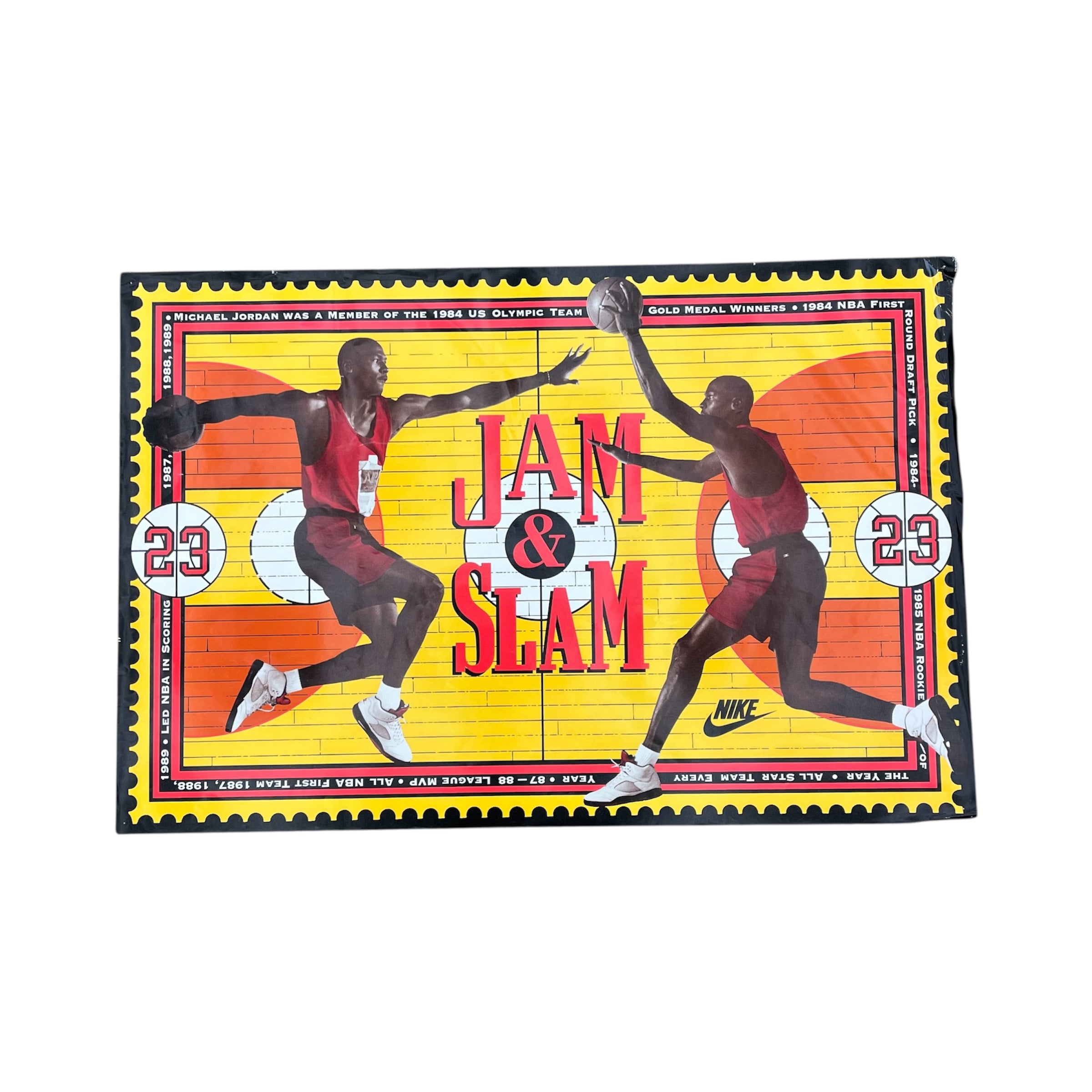 90S MICHAEL JORDAN JAM AND SLAM POSTER