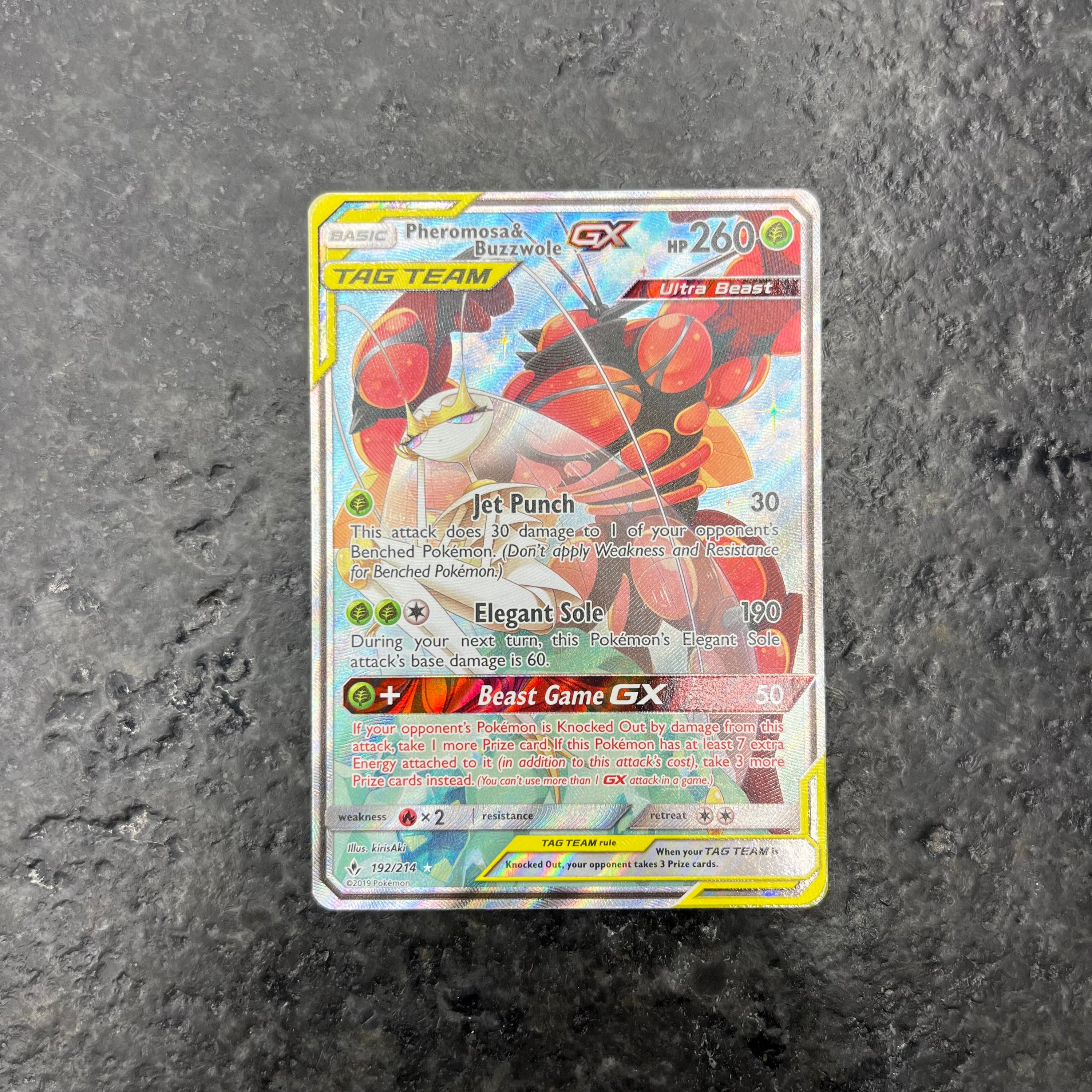 PHEROMOSA & BUZZWOLE GX TAG TEAM FULL ART 192/214 (NM)