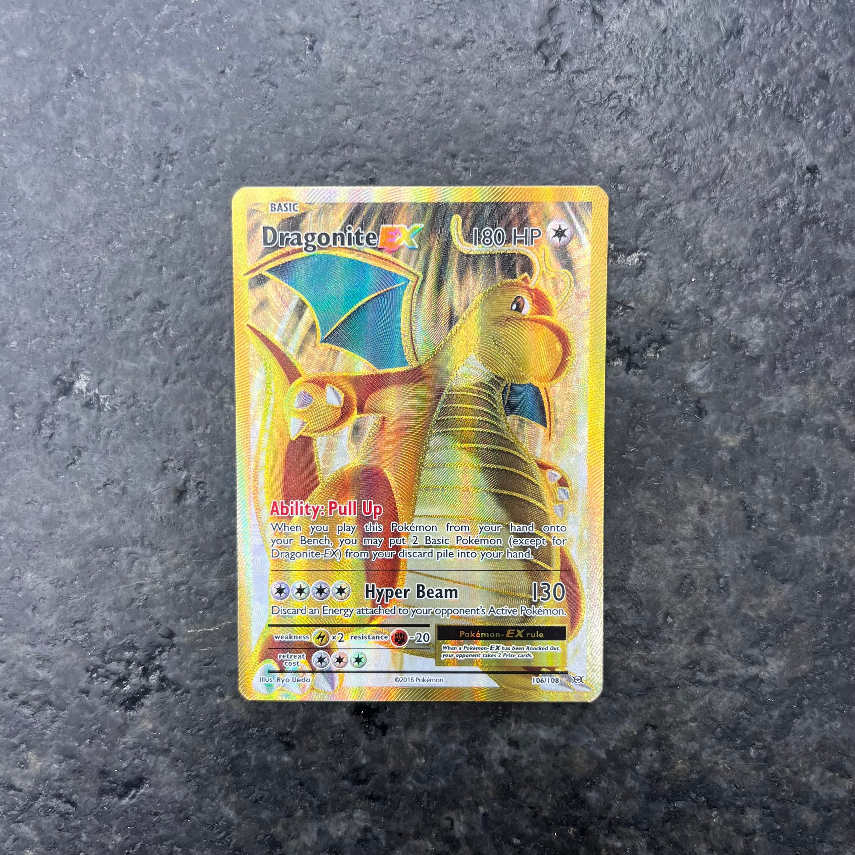 DRAGONITE EX EVOLUTIONS FULL ART 106/108 (NM)