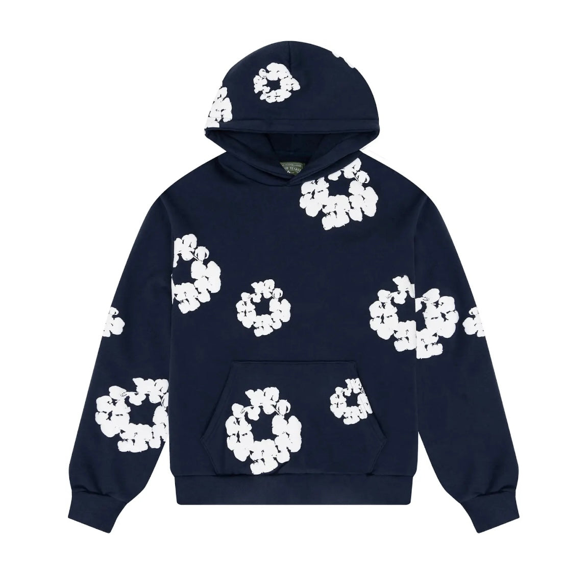 DENIM TEARS THE COTTON WREATH HOODIE - NAVY