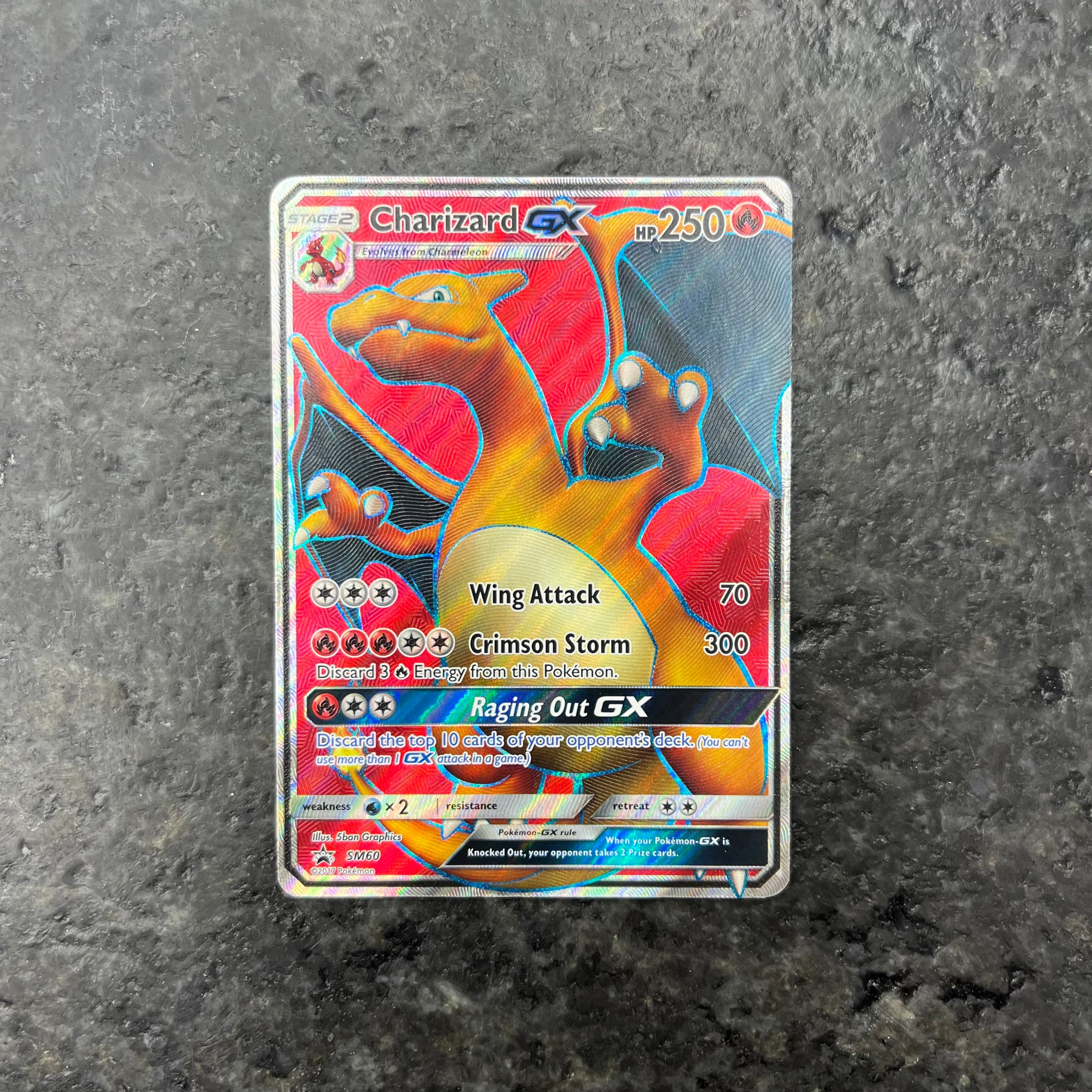 CHARIZARD GX FULL ART SM60 PROMO (LP)