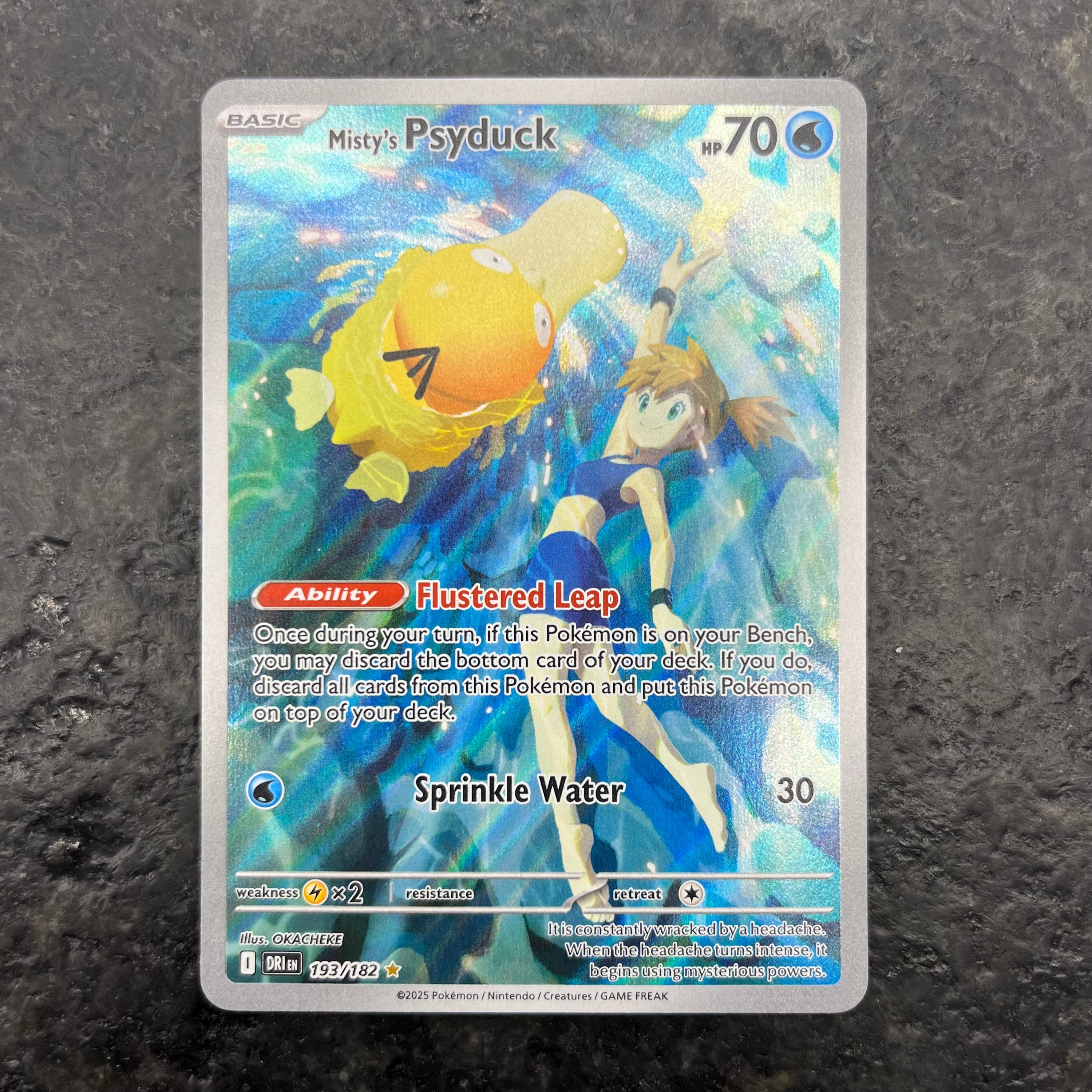MISTY’S PSYDUCK ILLUSTRATION RARE 193/182 (NM)