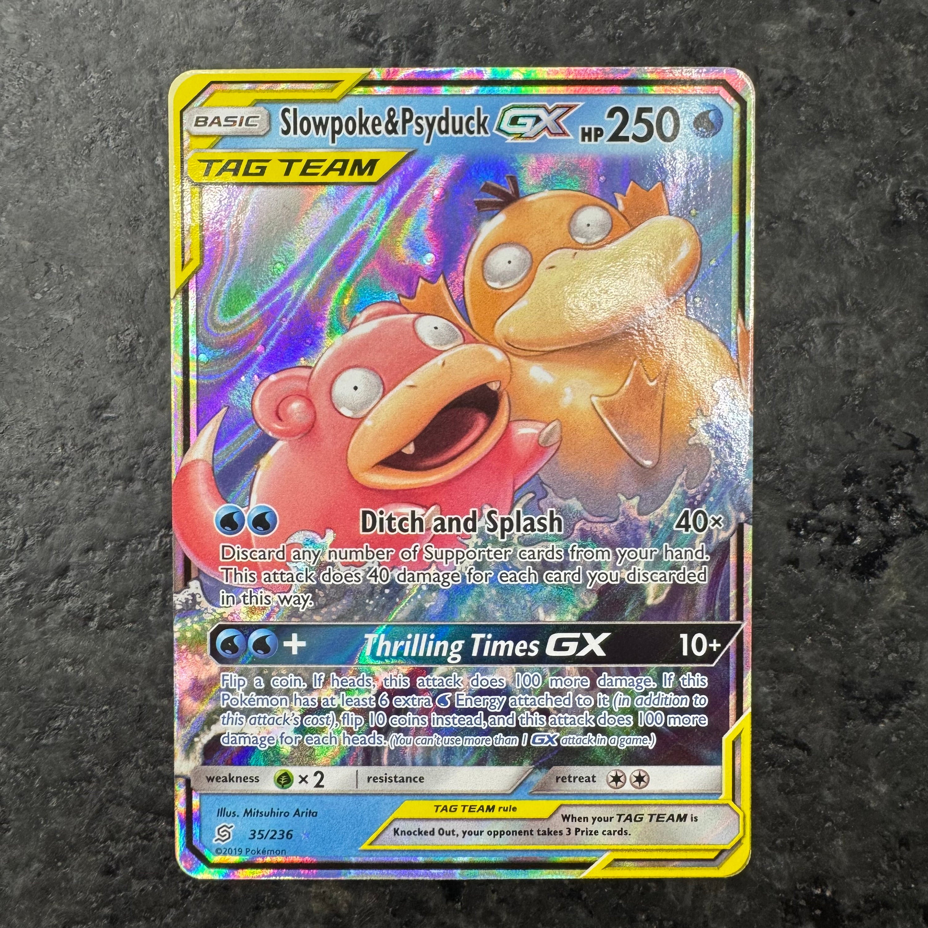 SLOWPOKE & PSYDUCK GX TAG TEAM 35/236 (NM)