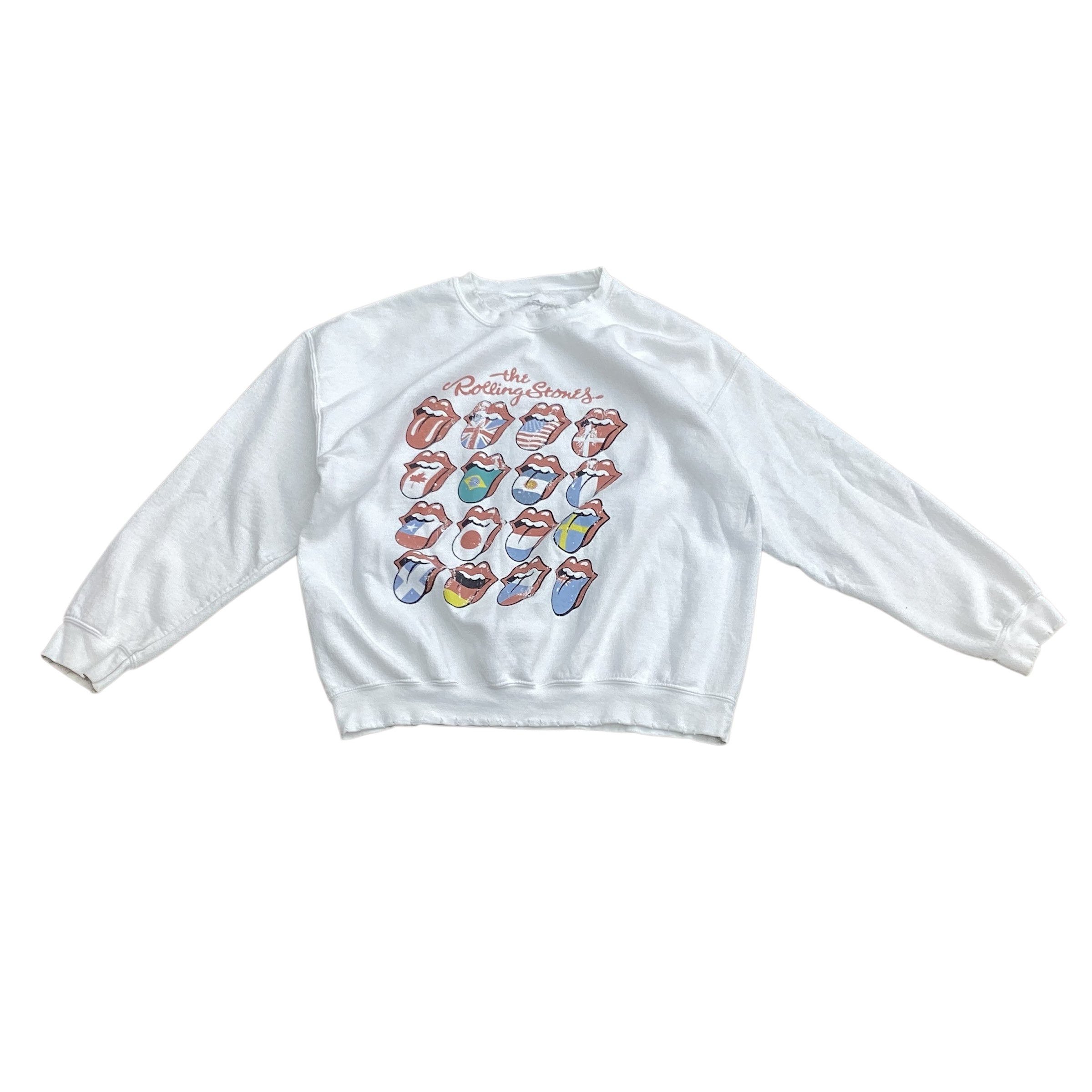 90’S ROLLING STONES INTERNATIONAL LIPS CREWNECK