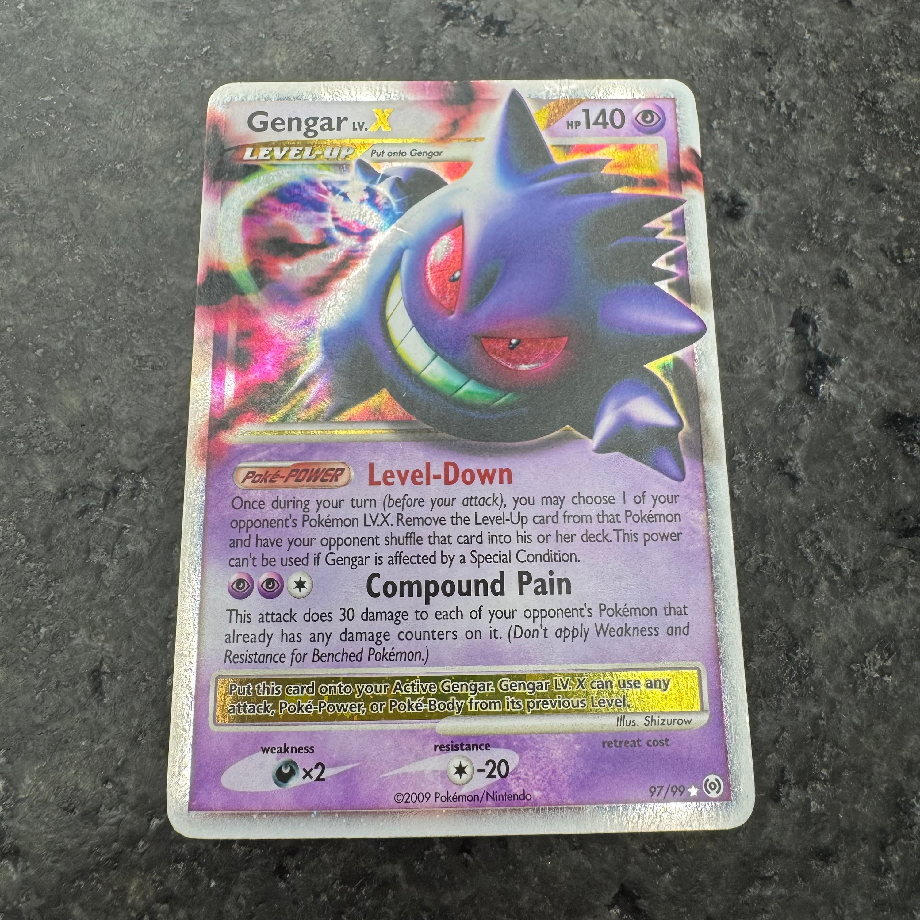 GENGAR LV X PLATINUM (LP-MP)