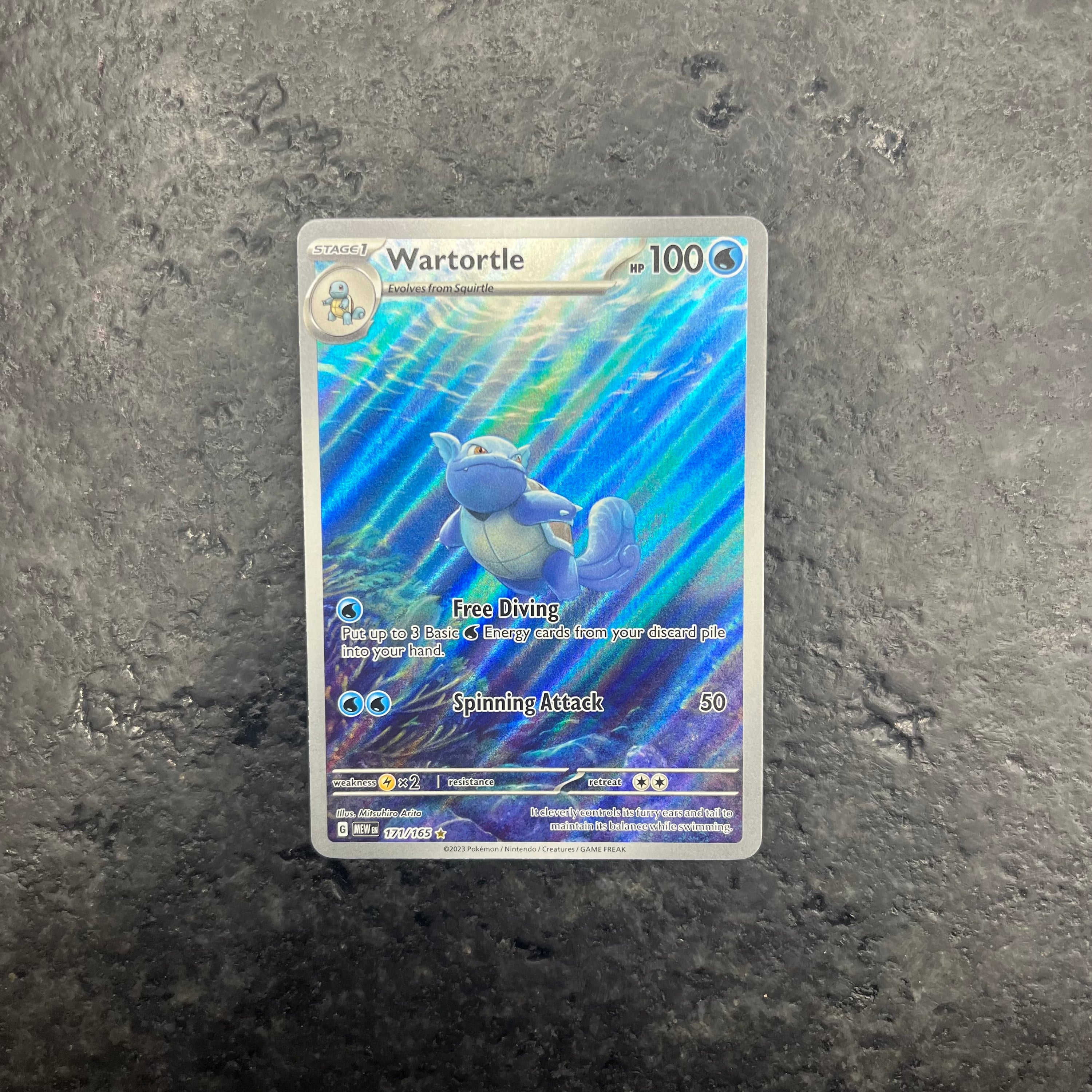 WARTORTLE 151 ALT ART 171/165 (NM)